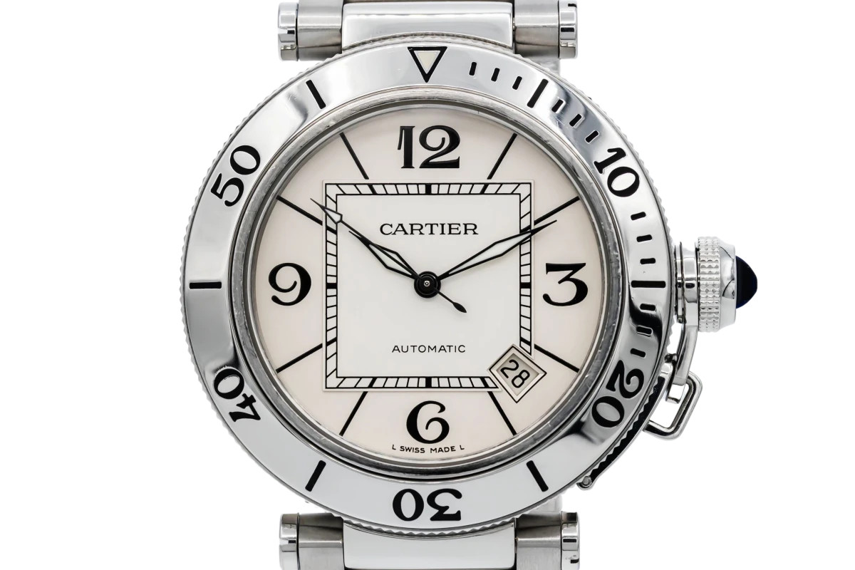 Cartier Pasha Seatimer 40mm Stainless Steel W31080M7 2006 Out of