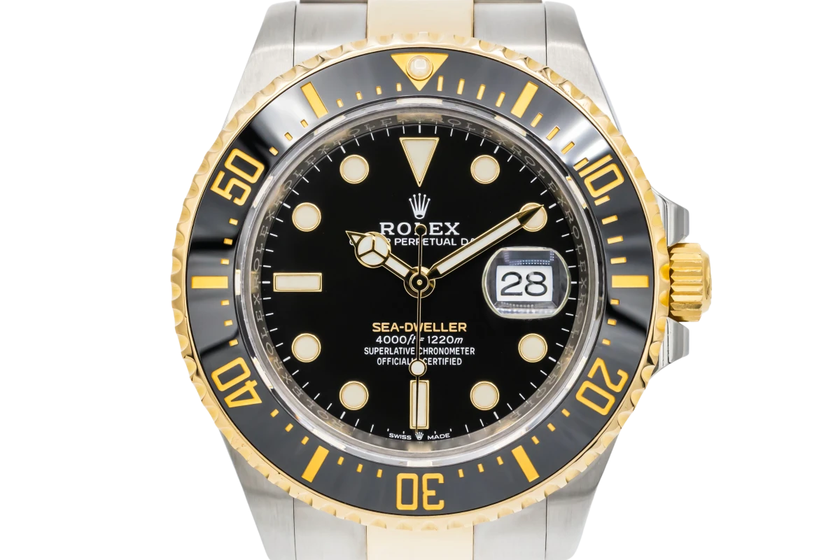 Rolex sea dweller steel best sale and gold