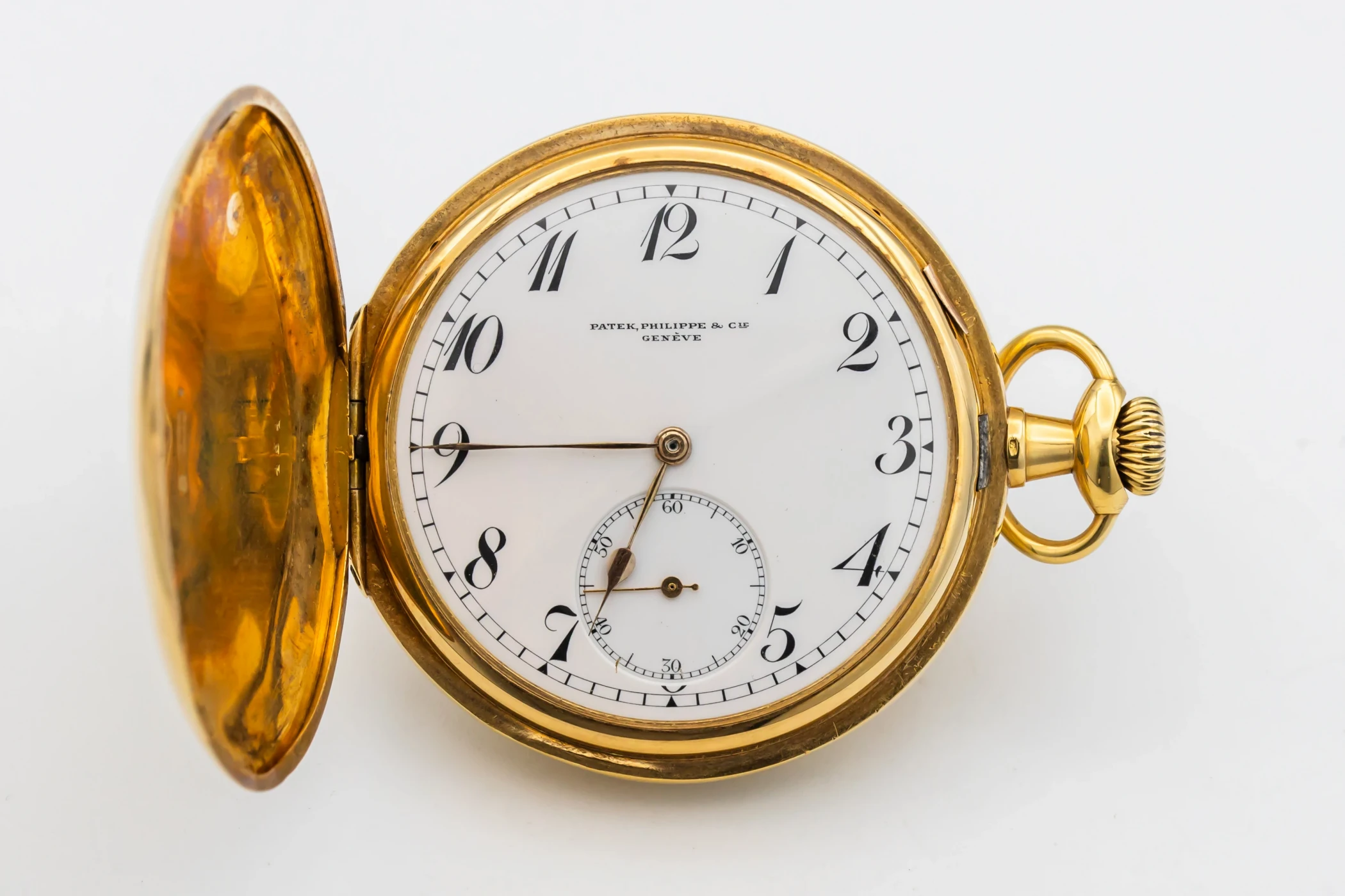 Patek Philippe Hunter Pocket Watch 53mm 18ct Yellow Gold Circa 1915