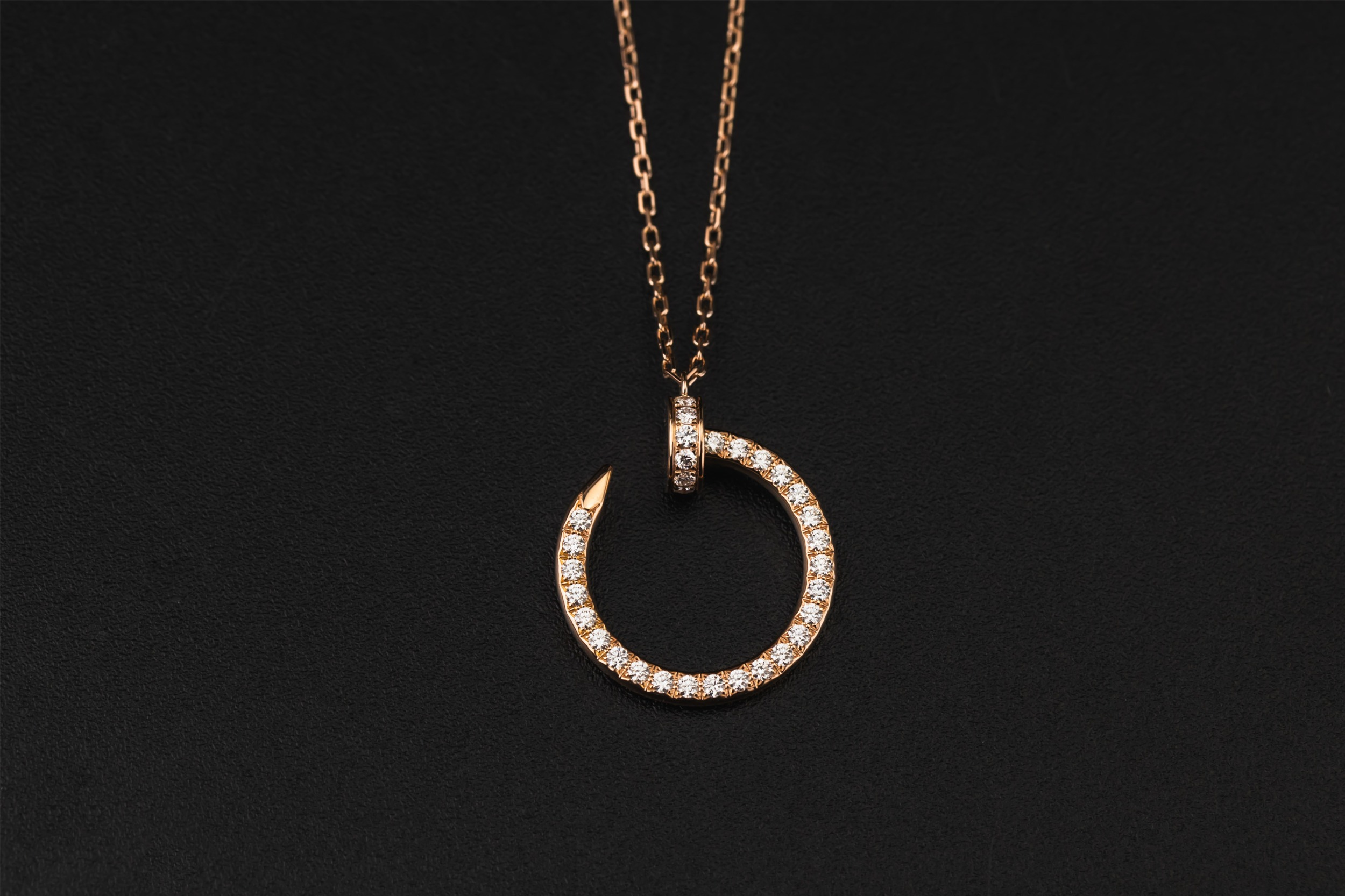 Cartier Rose Gold and Diamond Juste un Clou Necklace