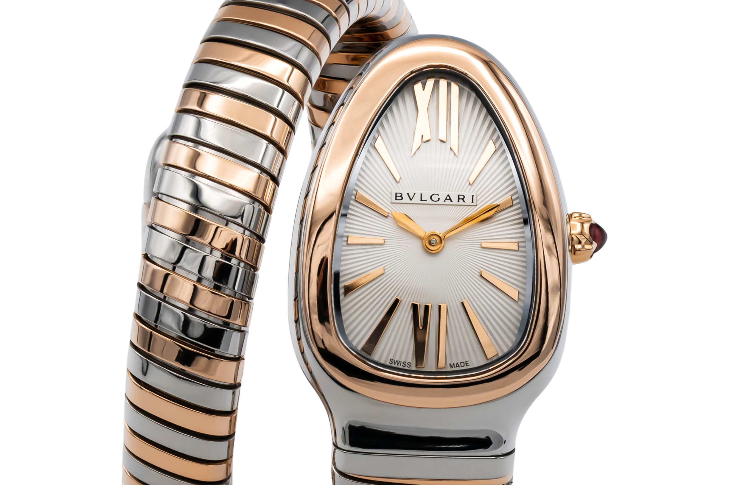 Bulgari Serpenti Tubogas 35mm Steel & 18ct Rose Gold 103708 Circa 2024