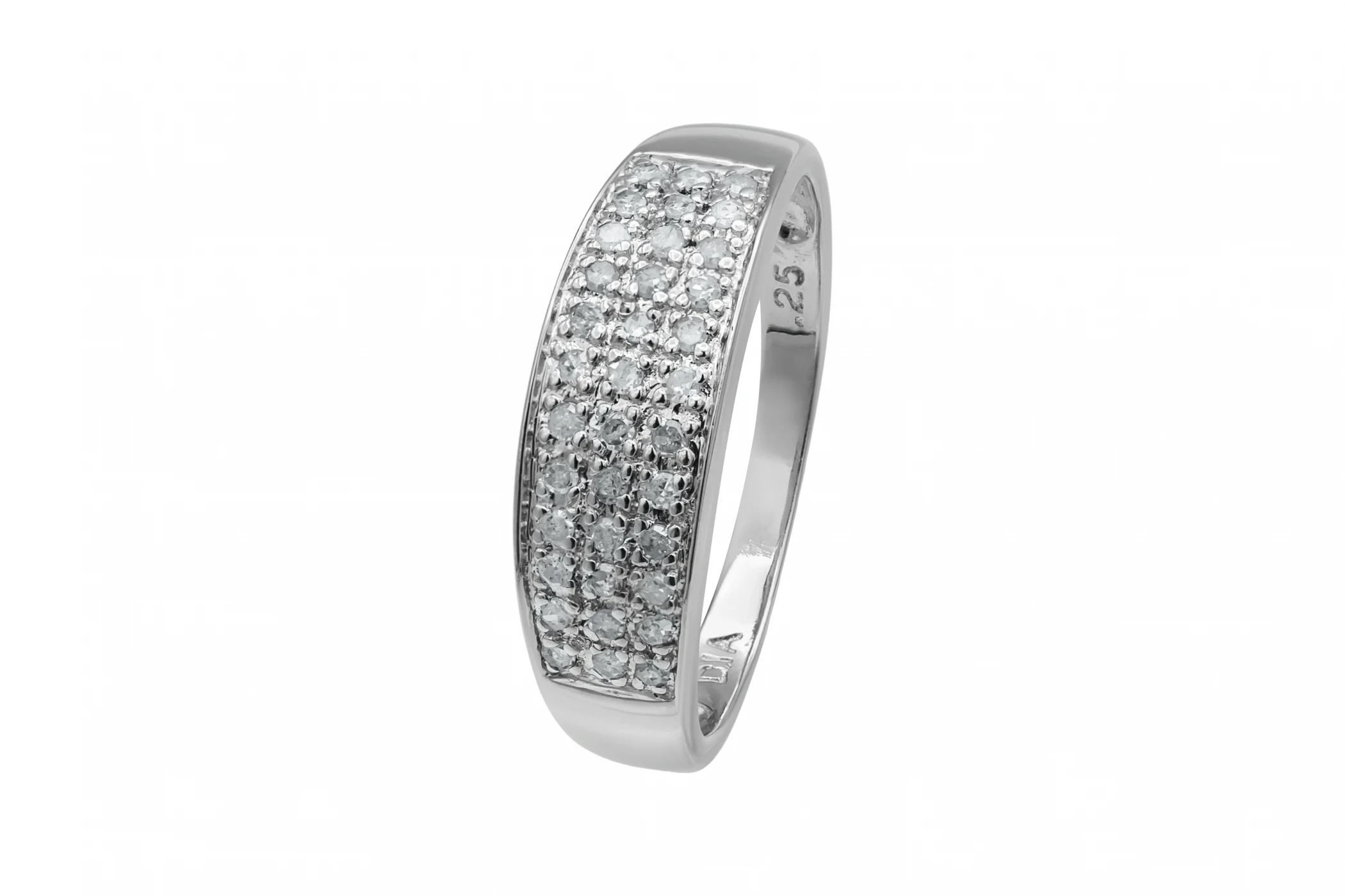 9ct White Gold Diamond Ring 0.26ct