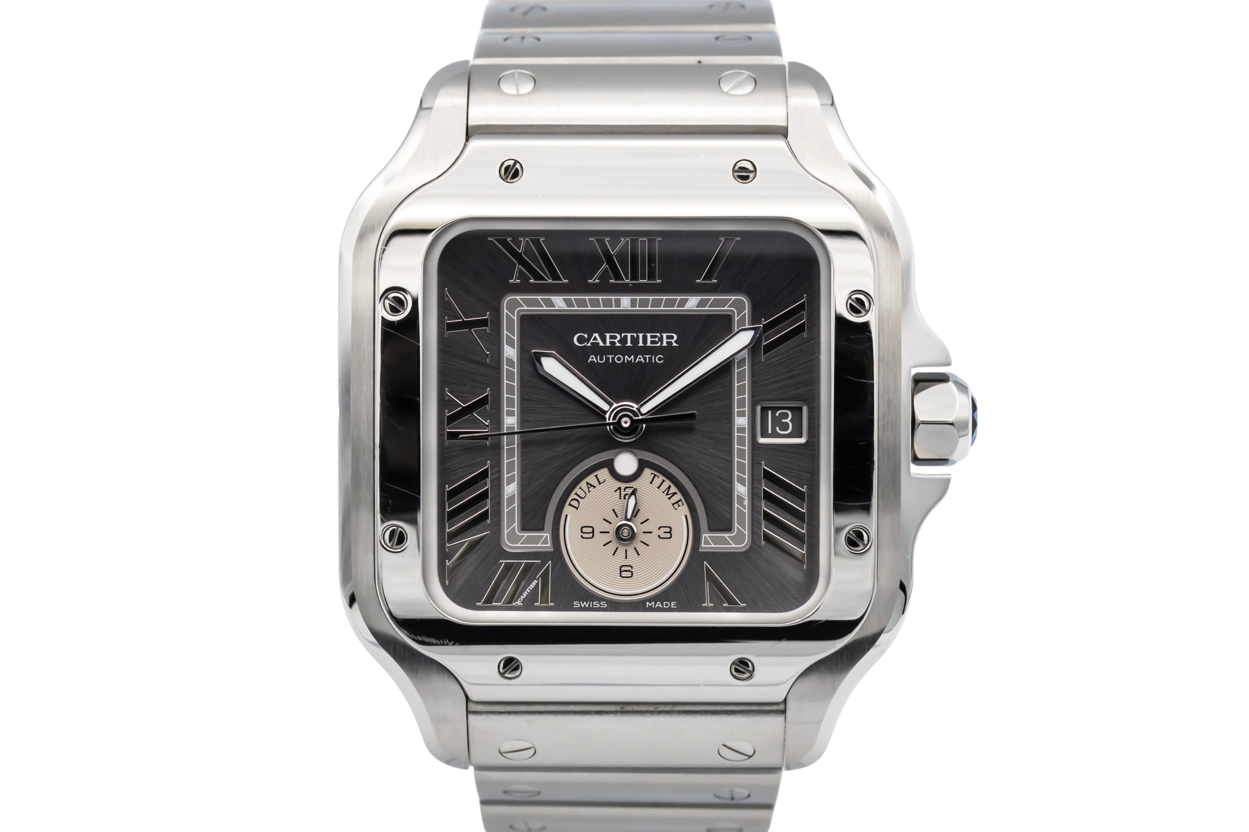 Cartier Santos De Cartier Dual Time 39.8mm Stainless Steel WSSA0076 2025