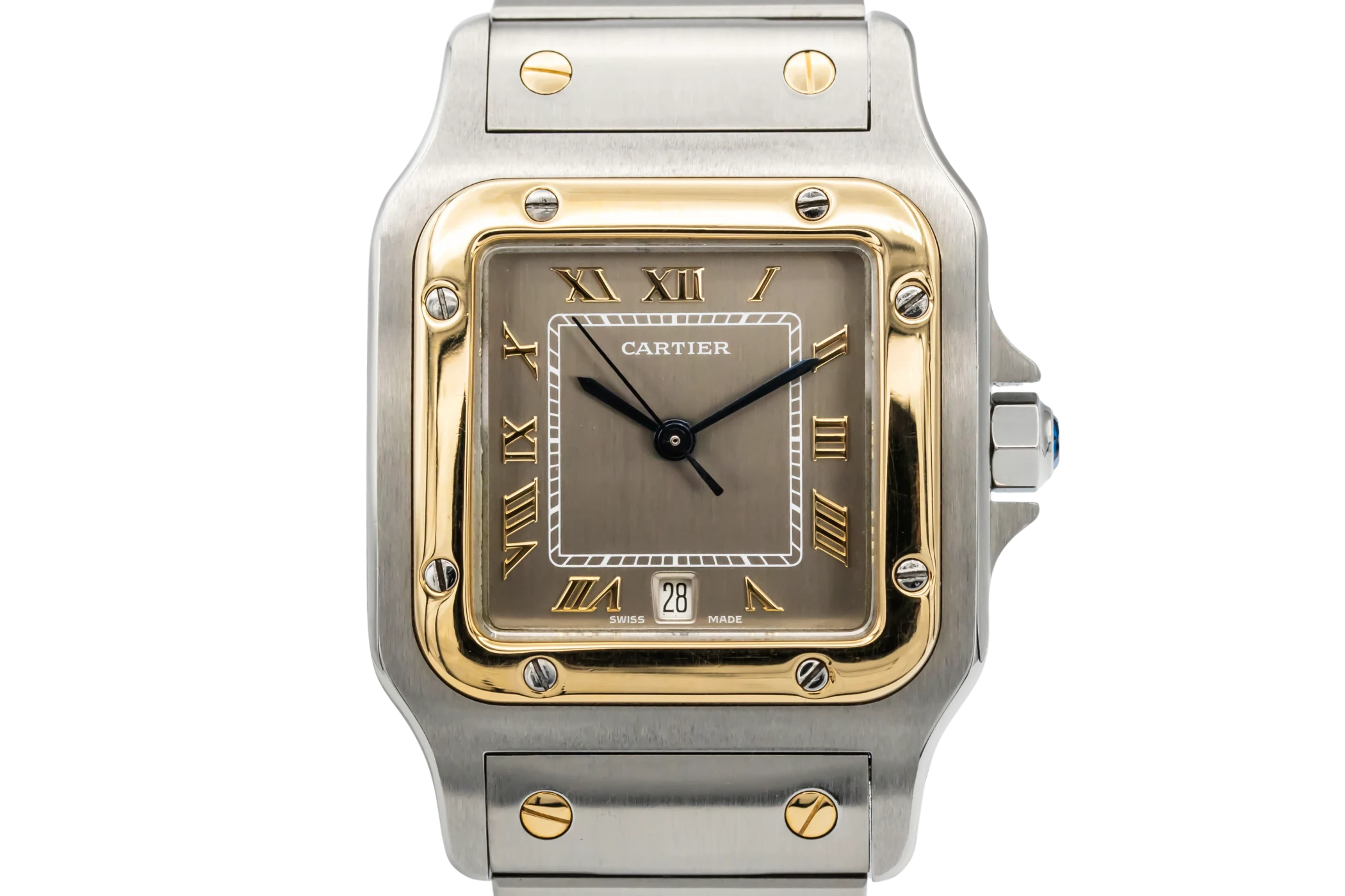 Cartier Santos Galbee 29mm Steel & 18ct Yellow Gold W20011C4/1566 Circa 1995