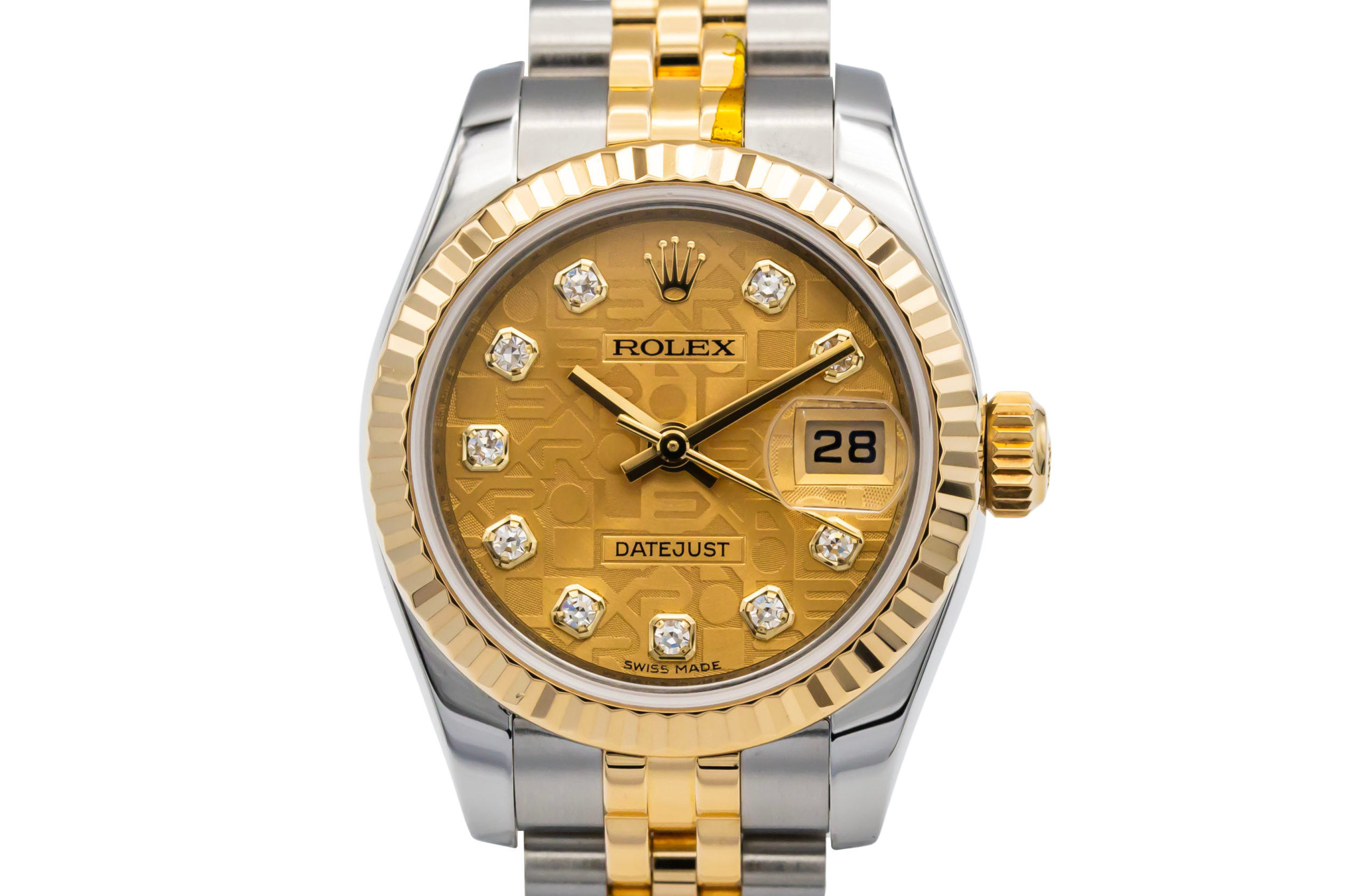 Rolex Lady DateJust 26mm Steel & 18ct Yellow Gold Jubilee 179173 2013