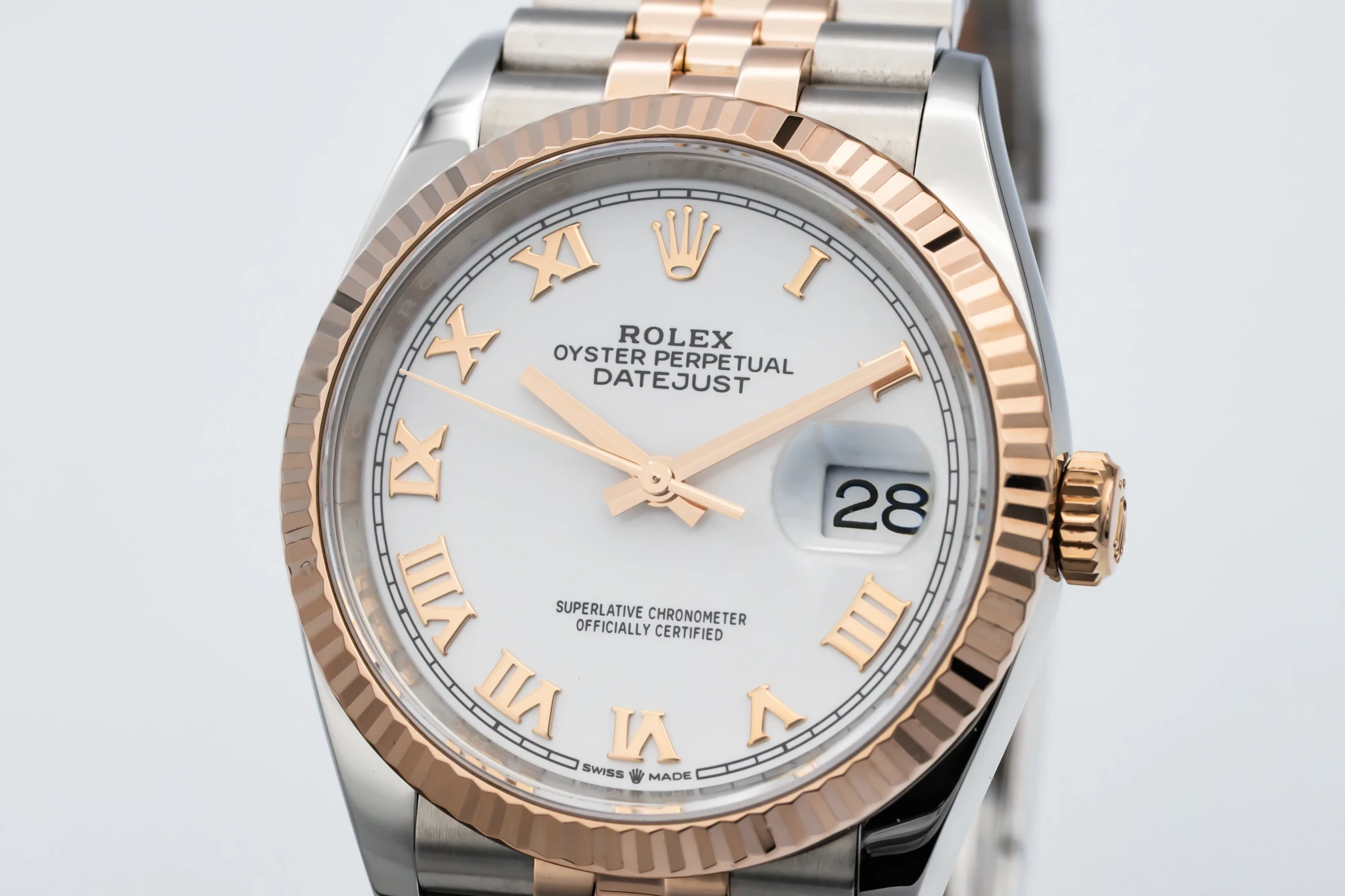 Rolex DateJust 36mm Steel & 18ct Rose Gold Jubilee 126231 2021