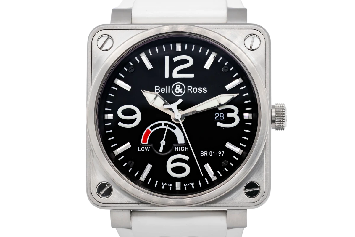 Bell Ross BR01 97 46mm Stainless Steel White Rubber 2008