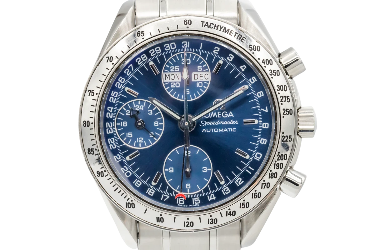 Omega speedmaster triple date on sale blue