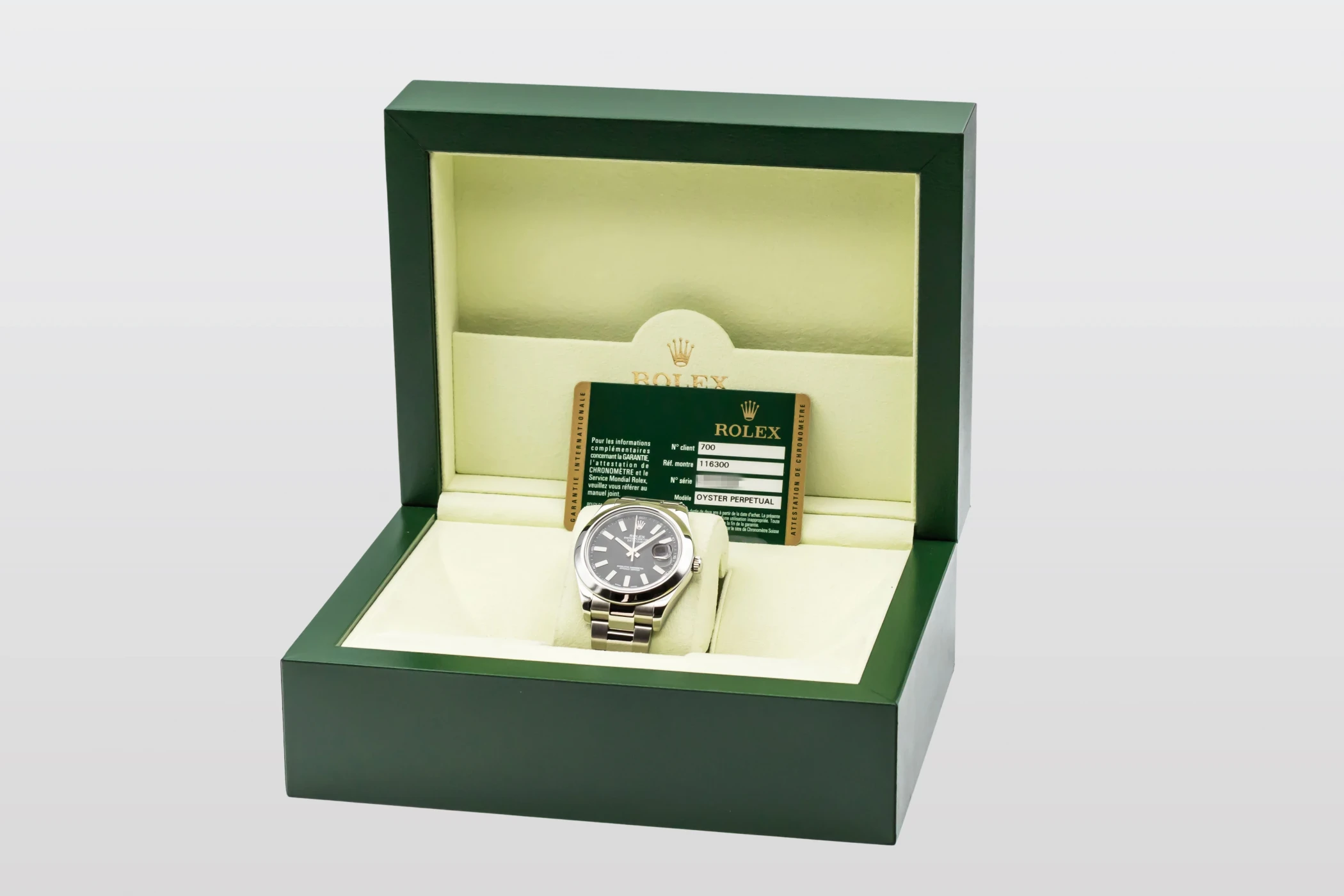 Rolex DateJust II 41mm Stainless Steel Oyster 116300 2014