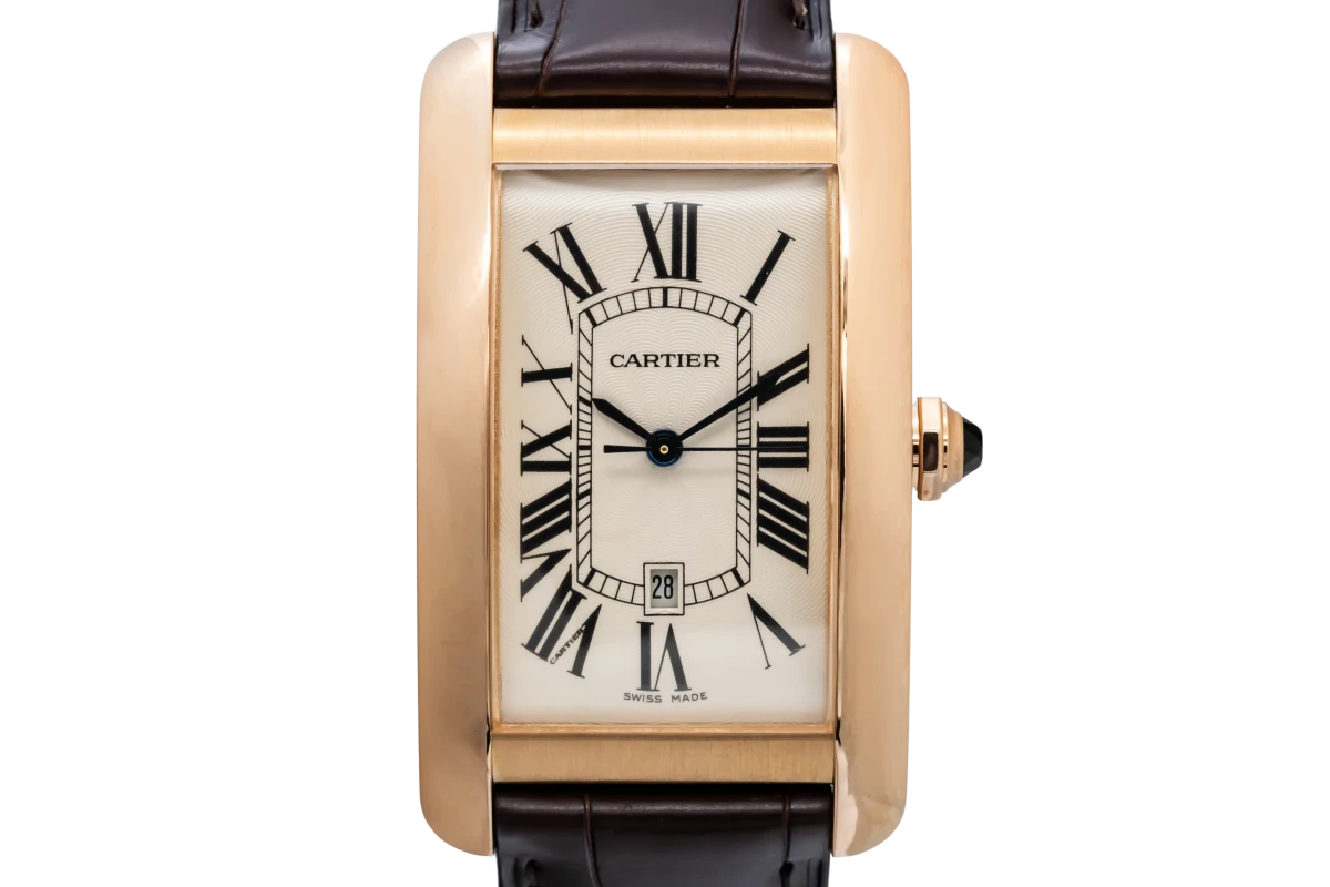 Cartier Tank Americaine 27mm 18ct Rose Gold Leather W2609156/2505 2018