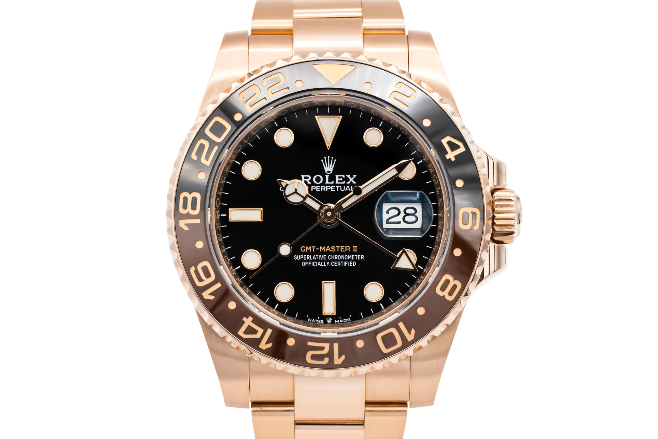 Rolex GMT Master II 40mm 'Rootbeer' 18ct Rose Gold Oyster 126715CHNR 2021