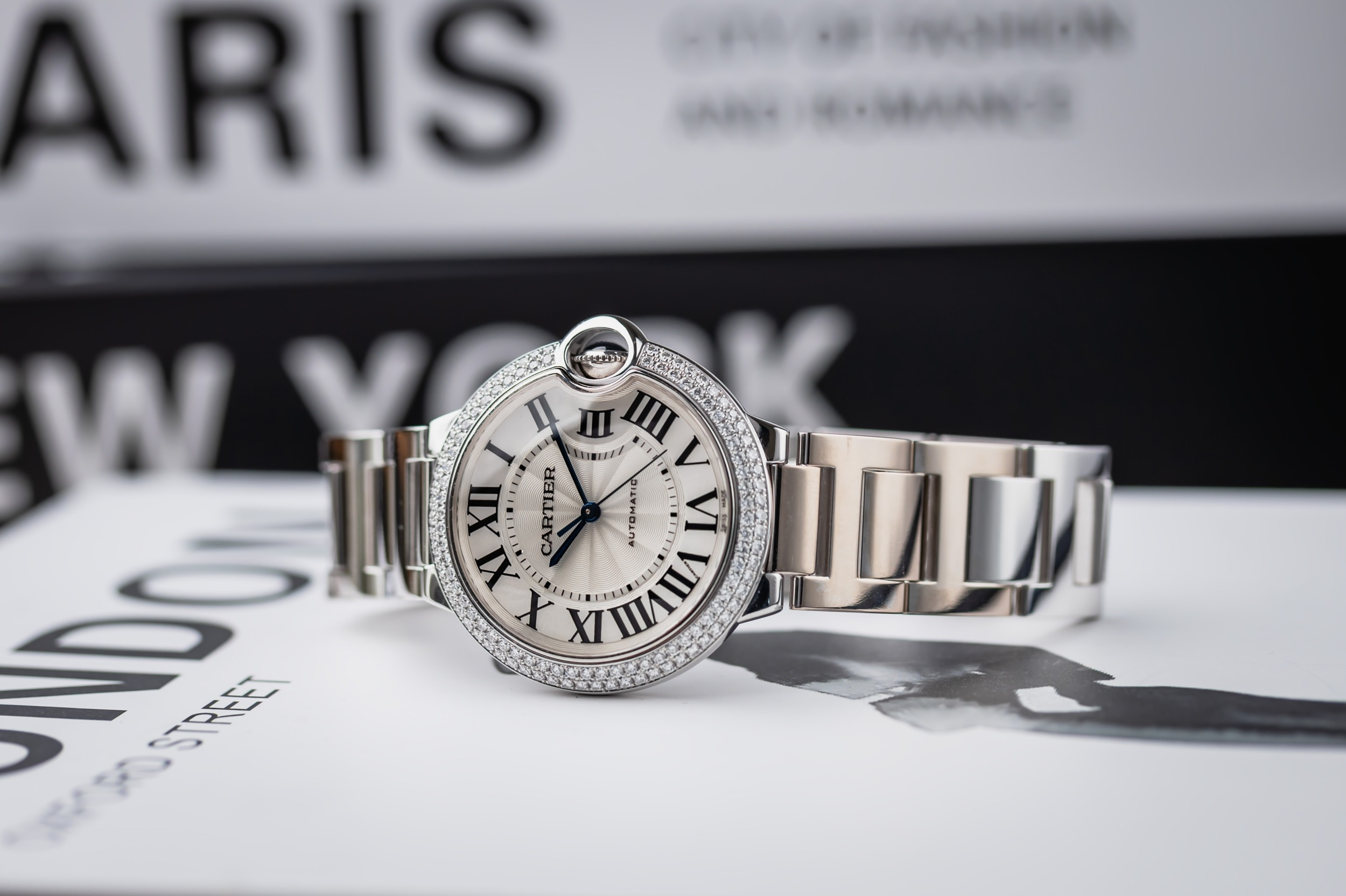 Cartier Ballon Bleu 36mm 18ct White Gold W69011Z4/3005 Circa 2010