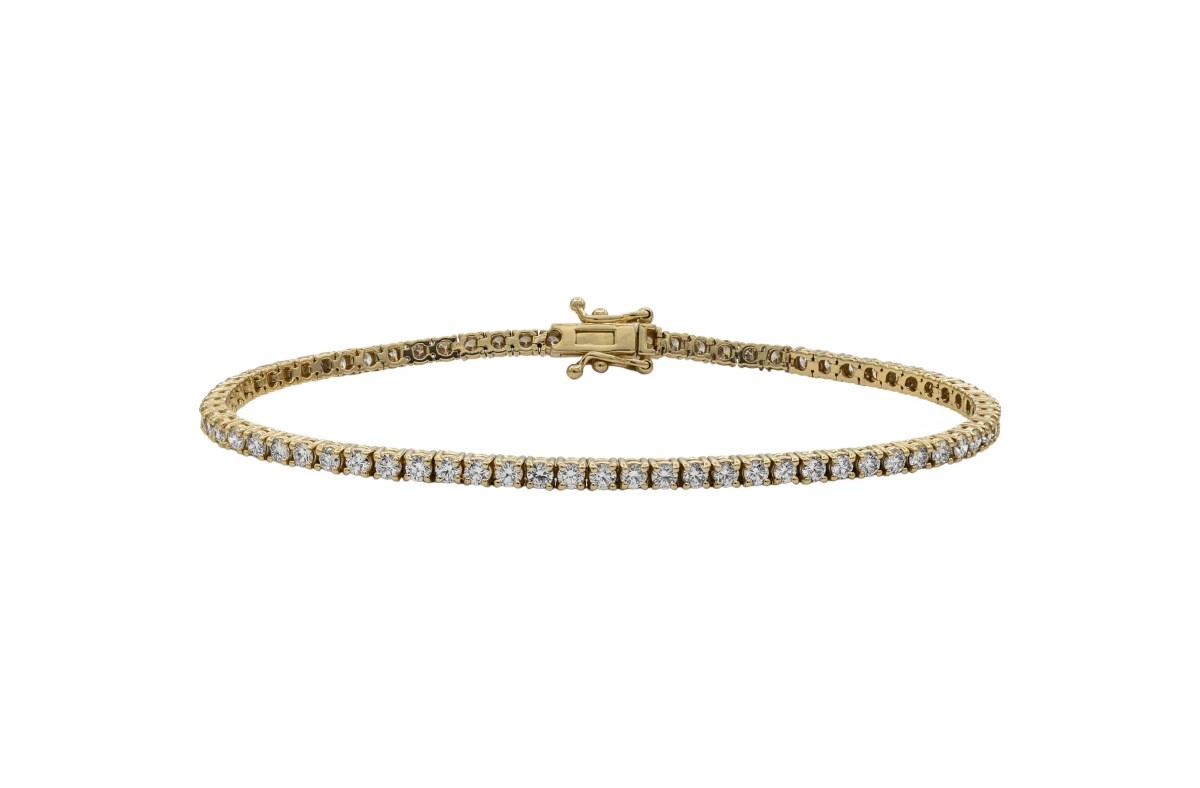 14ct Yellow Gold Diamond Tennis Bracelet 2 56ct   98288054be6077e3d78ace79bdbd4bd3TDBJ1418 TDBJ1420 TDB 1 