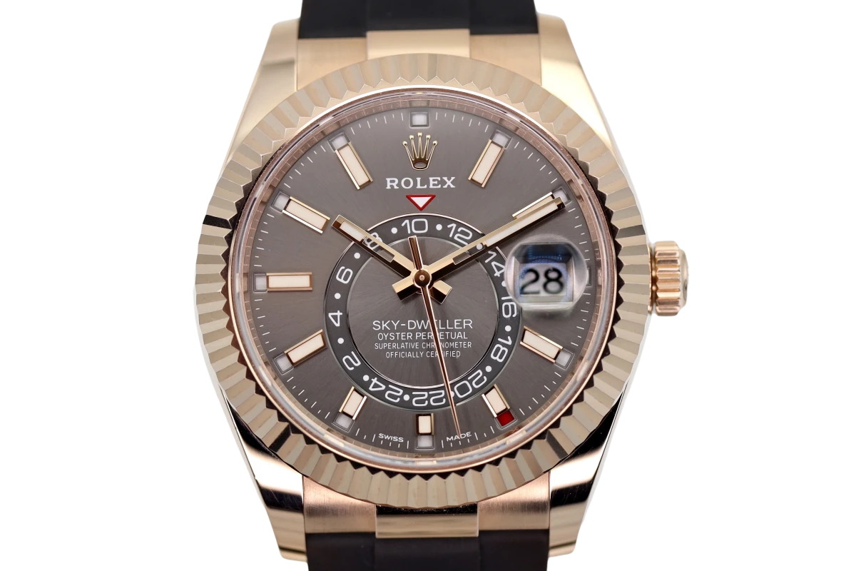 Sky dweller rose gold on sale rhodium