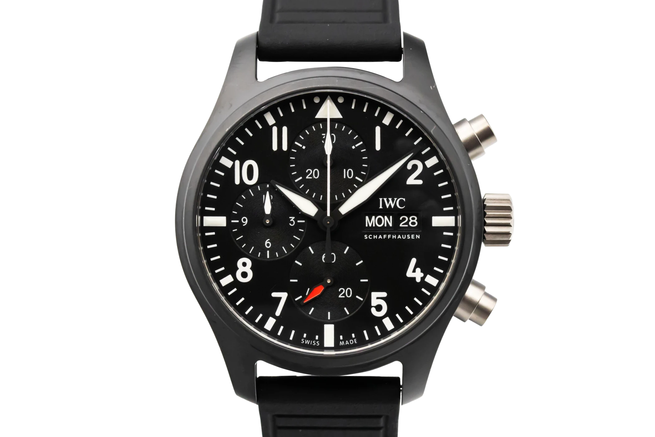 IWC Pilot Chronograph Top Gun 41mm Black Rubber IW389401 2023