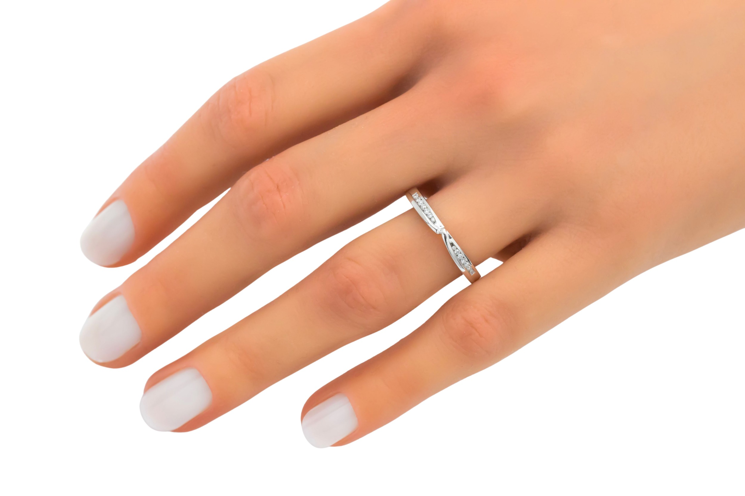 Platinum Channel Set Diamond Eternity Wedding Band 0.14ct 4.5g