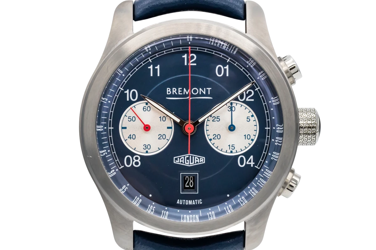 Bremont Jaguar 43mm Blue Leather Stainless Steel D-TYPE Circa 2020