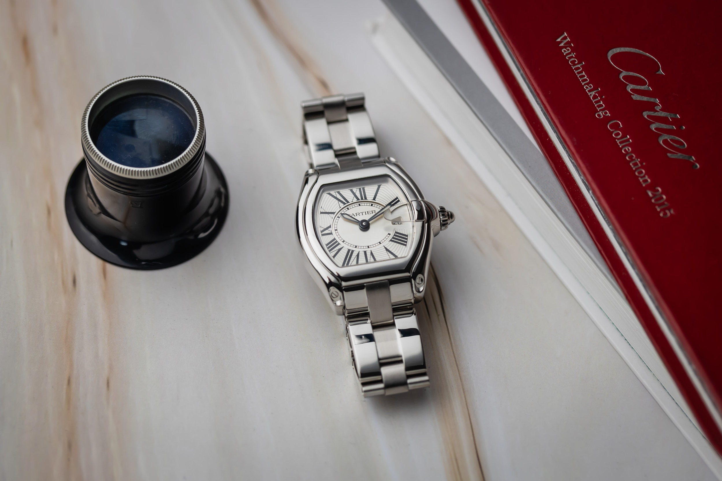 Cartier Roadster 37mmx31mm Stainless Steel W62016V3/2675 Circa 2010