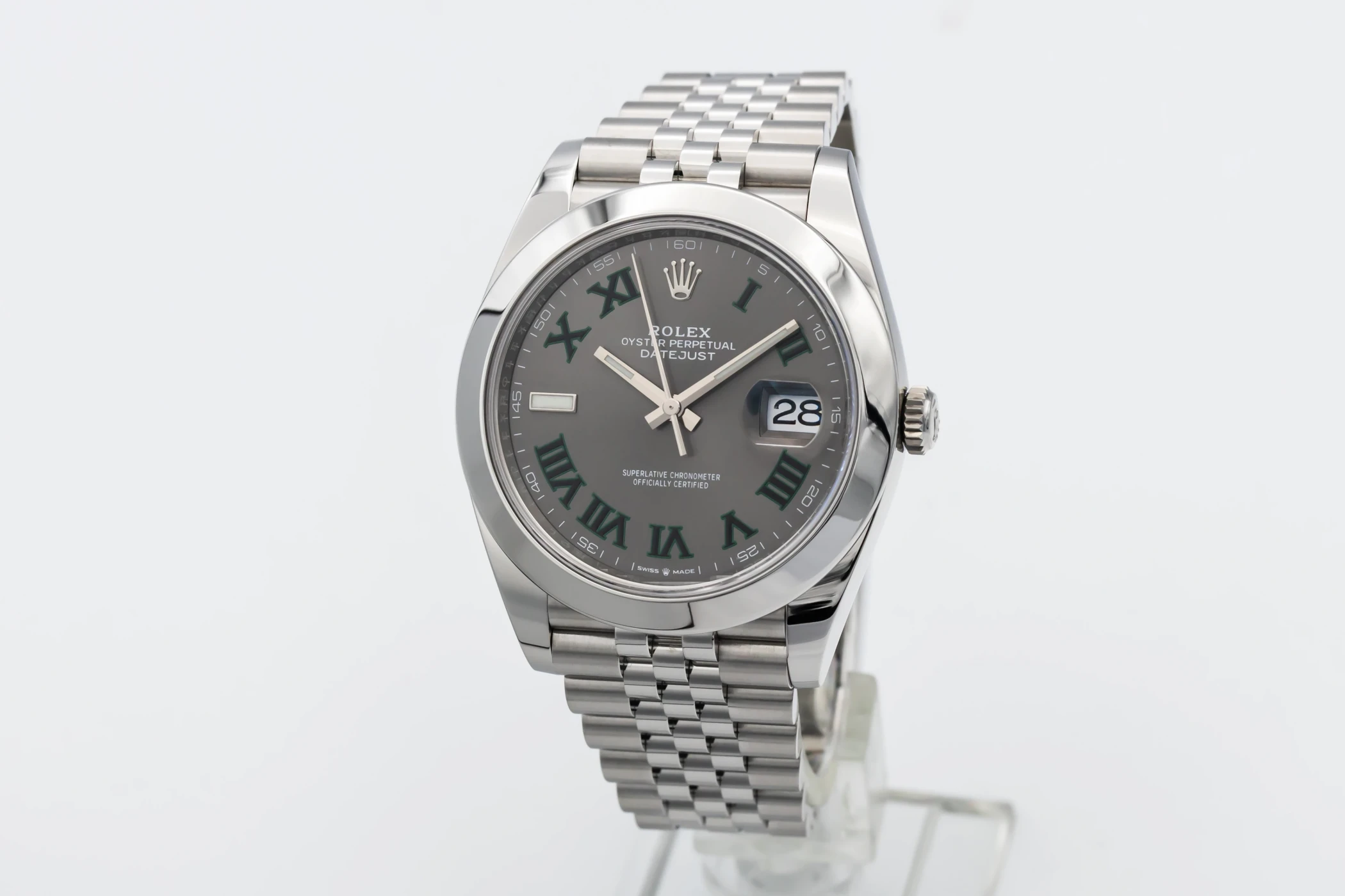 Rolex DateJust 41mm "Wimbledon" Stainless Steel Jubilee 126300 2021