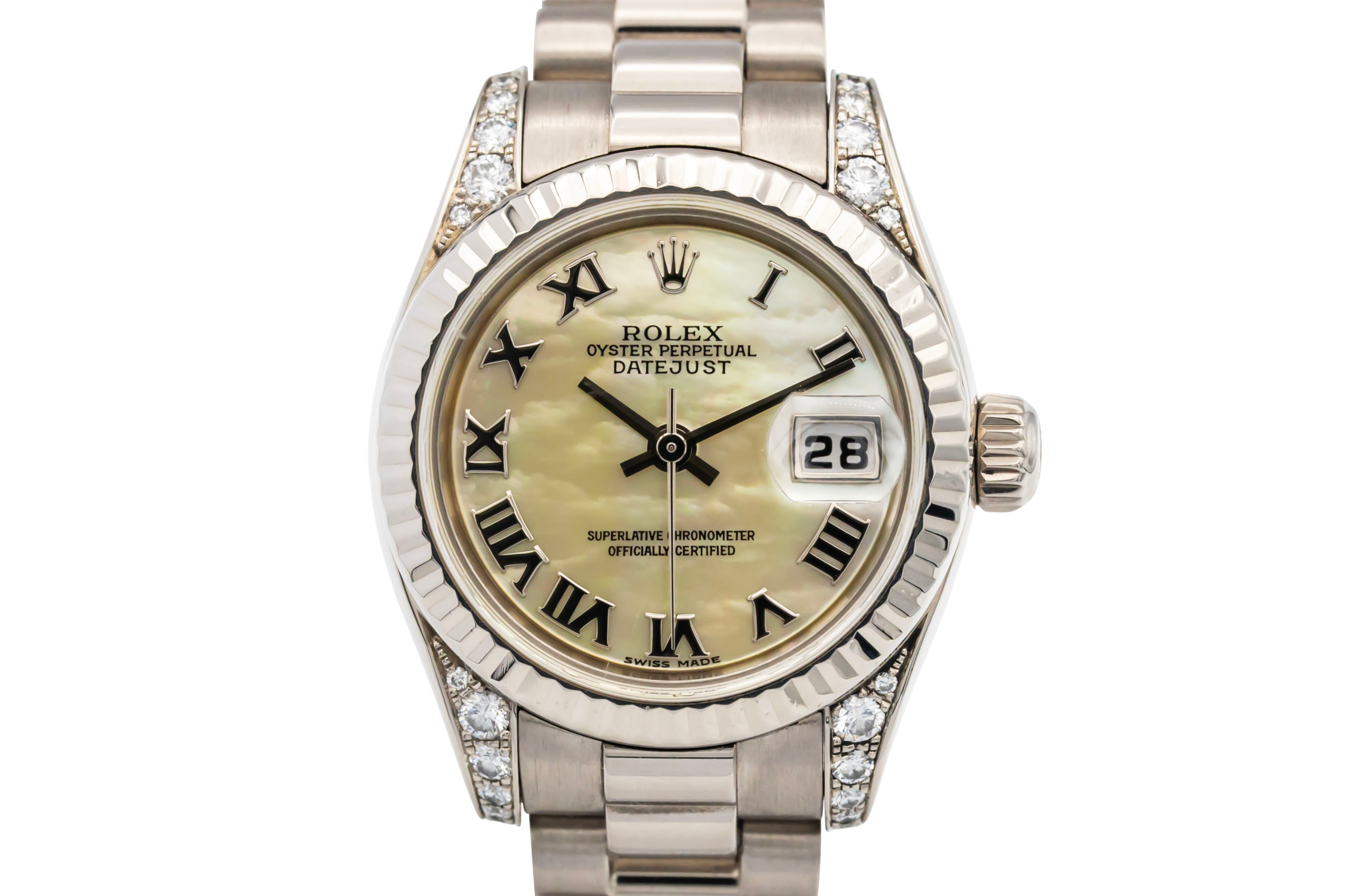 Rolex Lady DateJust 26mm 18ct White Gold Presidential 179239 2003