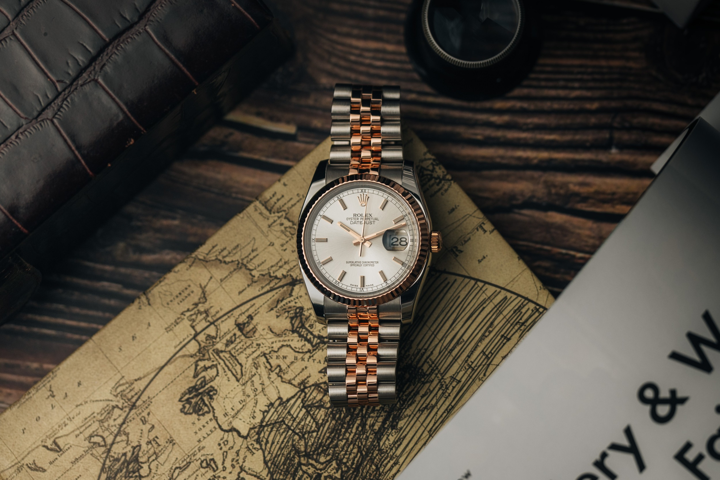 Rolex DateJust 36mm Steel & 18ct Rose Gold Jubilee 116231 2014