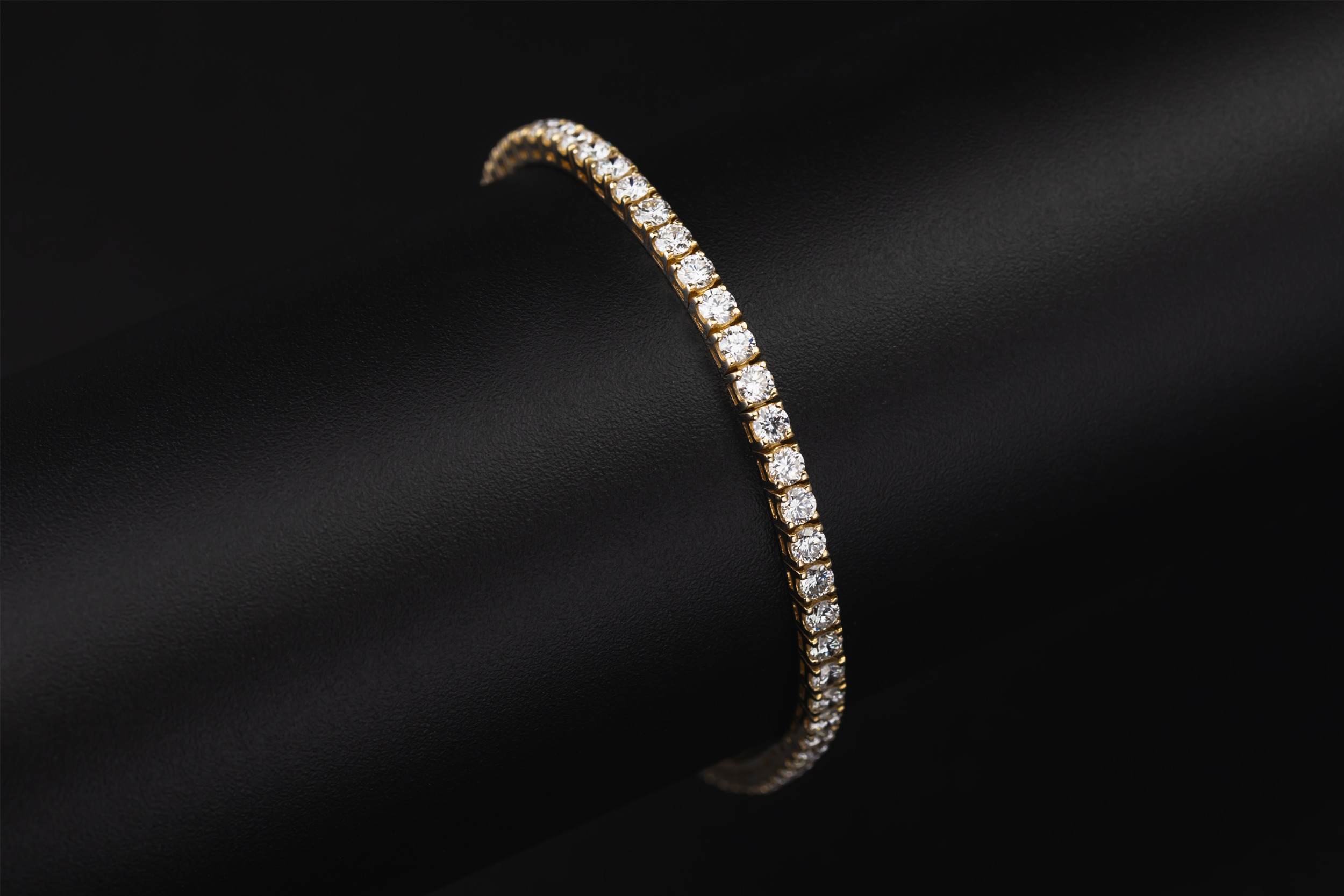 Sterling Silver Lab Grown Brilliant Cut Diamond Tennis Bracelet 5.00ct