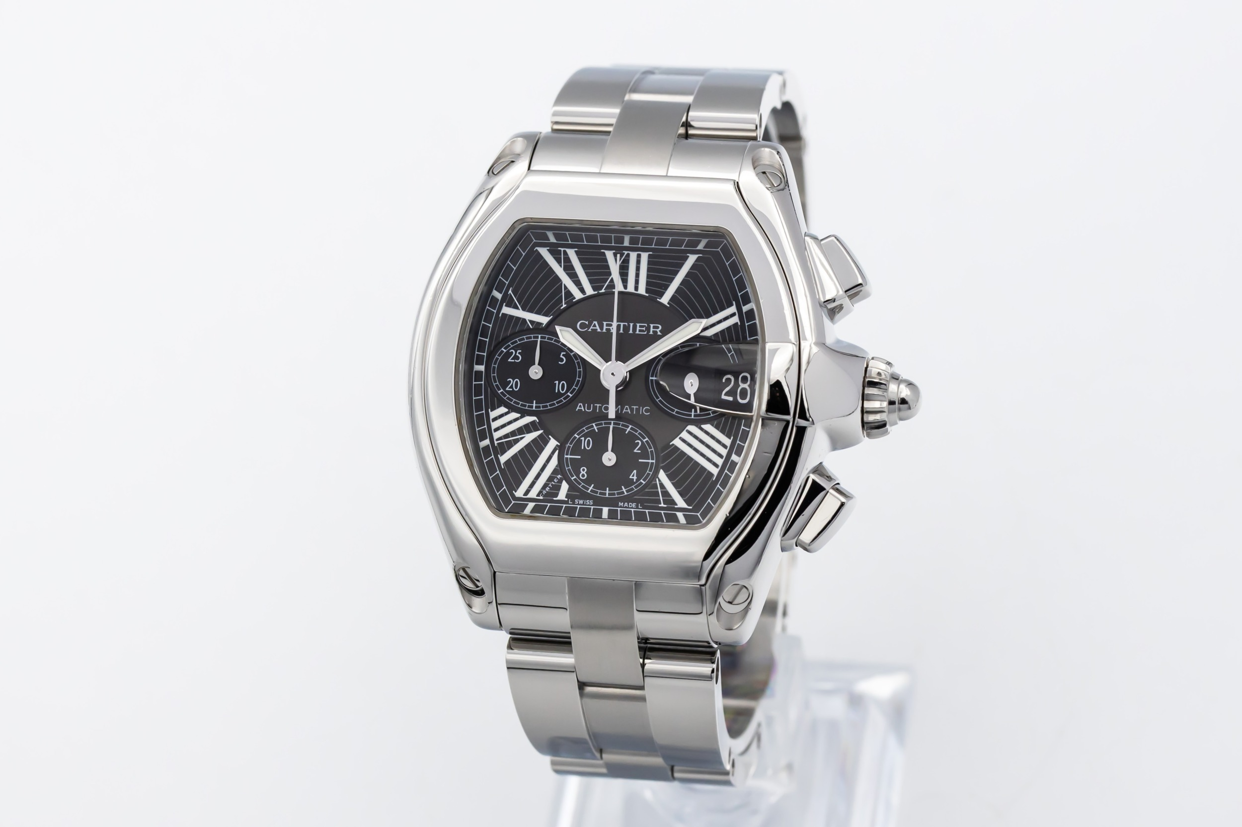 Cartier Roadster 42mm Stainless Steel W62020X6 Circa 2010