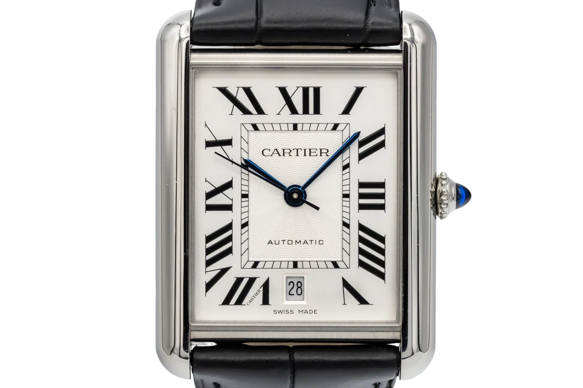 Cartier Tank Must XL 41mm Stainless Steel Black Leather WSTA0040 2022