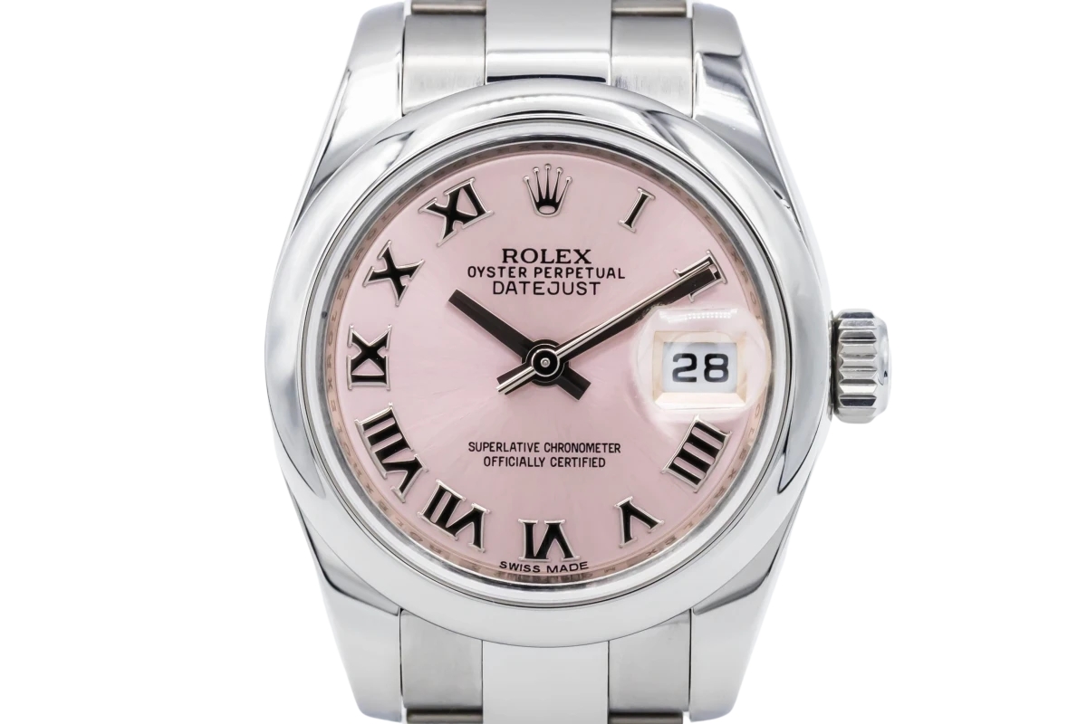 Rolex oyster perpetual online women's pink