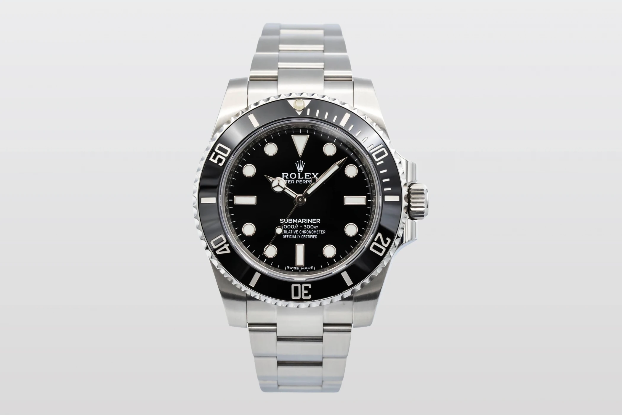 Rolex Submariner No Date 40mm Stainless Steel Oyster 114060 2018