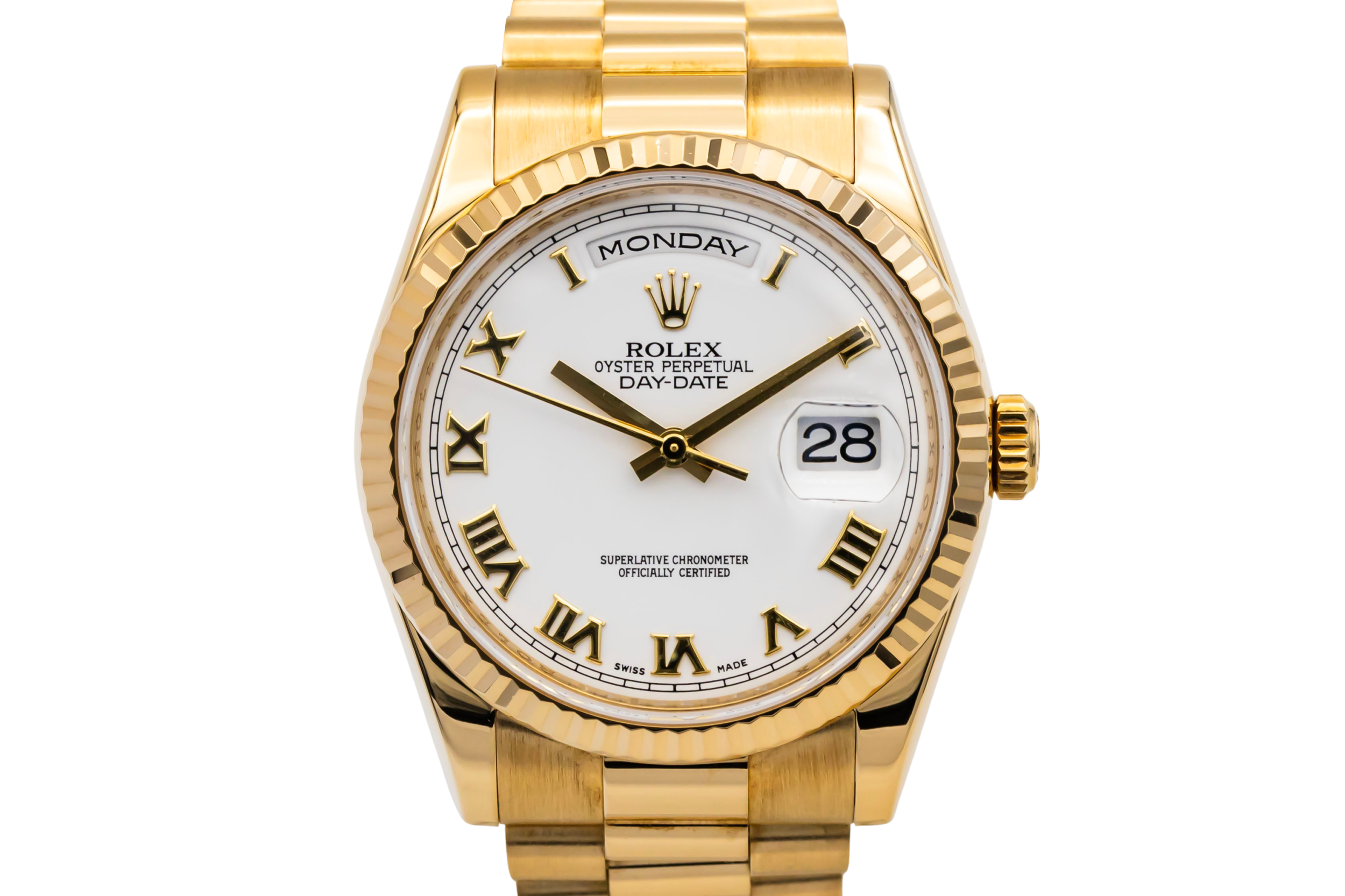Rolex Day-Date 36mm 18ct Yellow Gold Presidential 118238 Circa 2015
