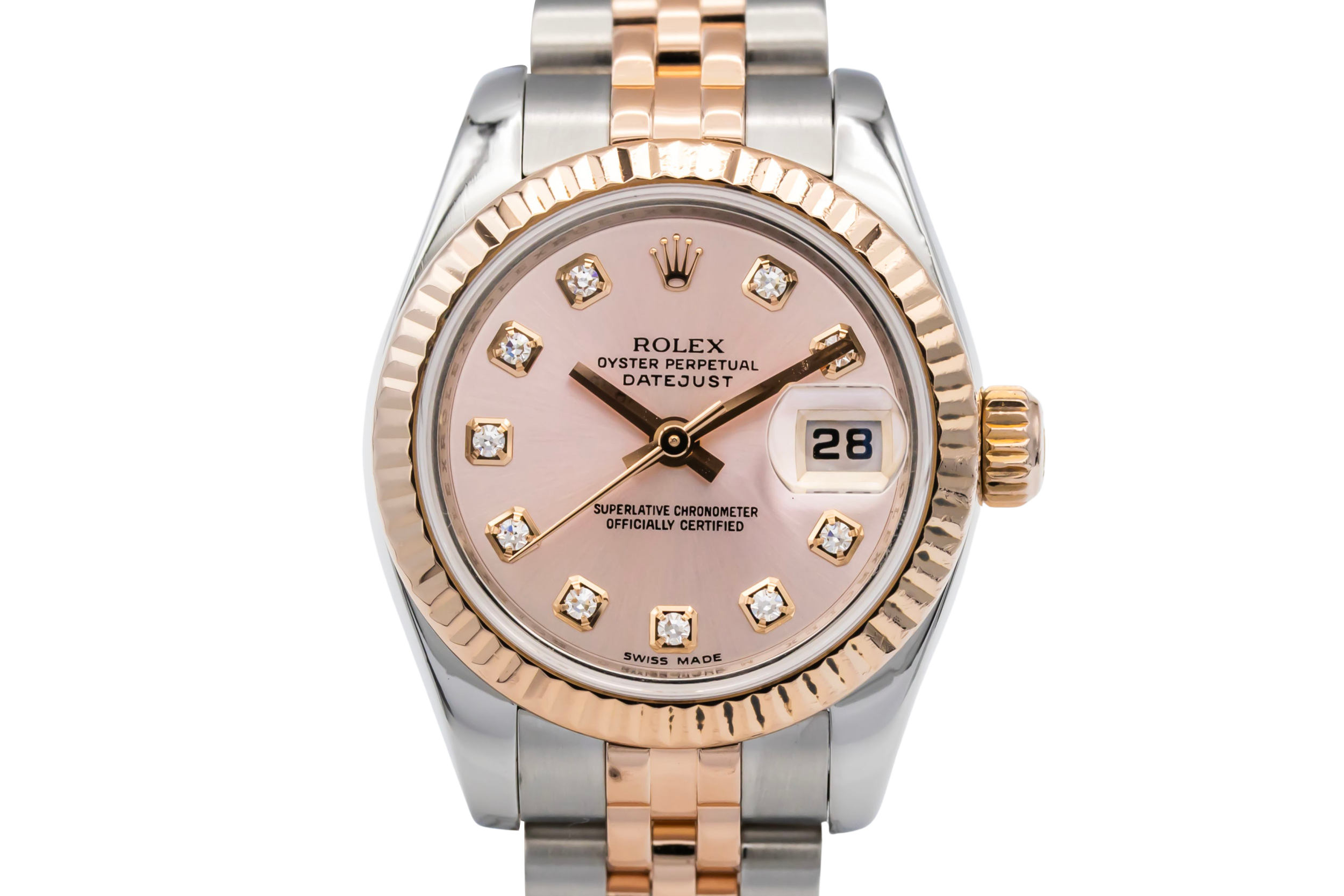 Rolex Lady DateJust 26mm Steel & 18ct Rose Gold Jubilee 179171 2008