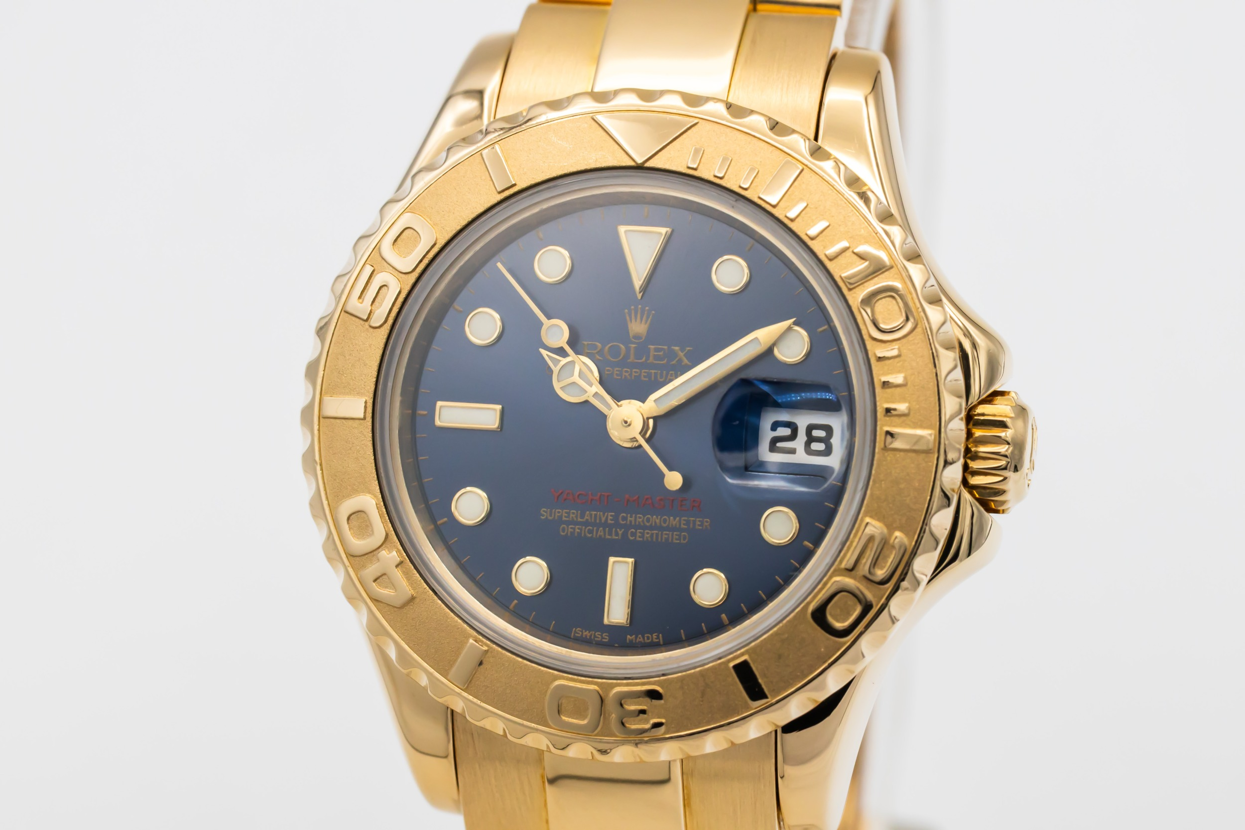 Rolex Yacht-Master 29mm 18ct Yellow Gold Oyster 169628 2001