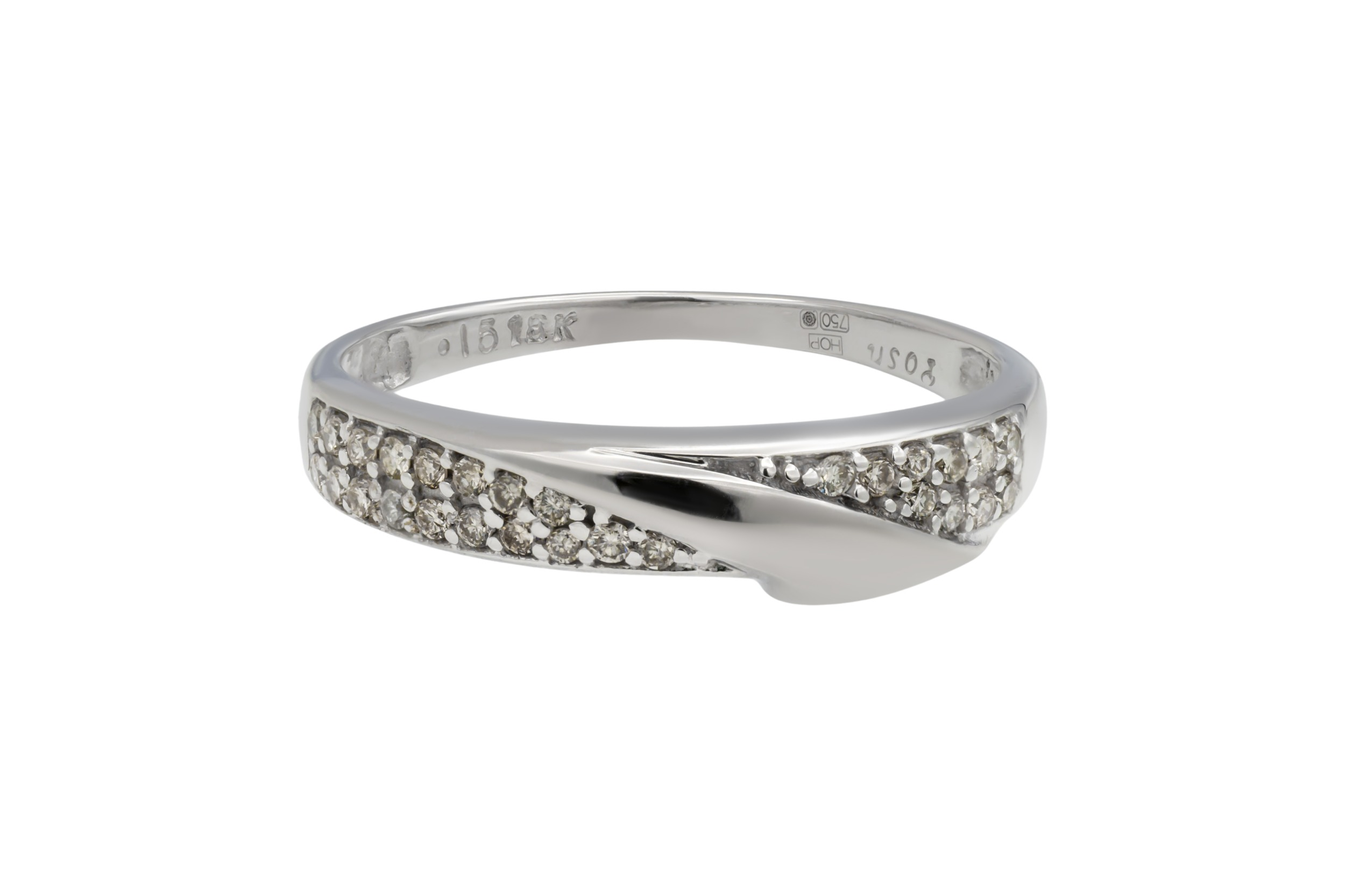 18ct White Gold Diamond Eternity Ring 0.15ct 2.6g