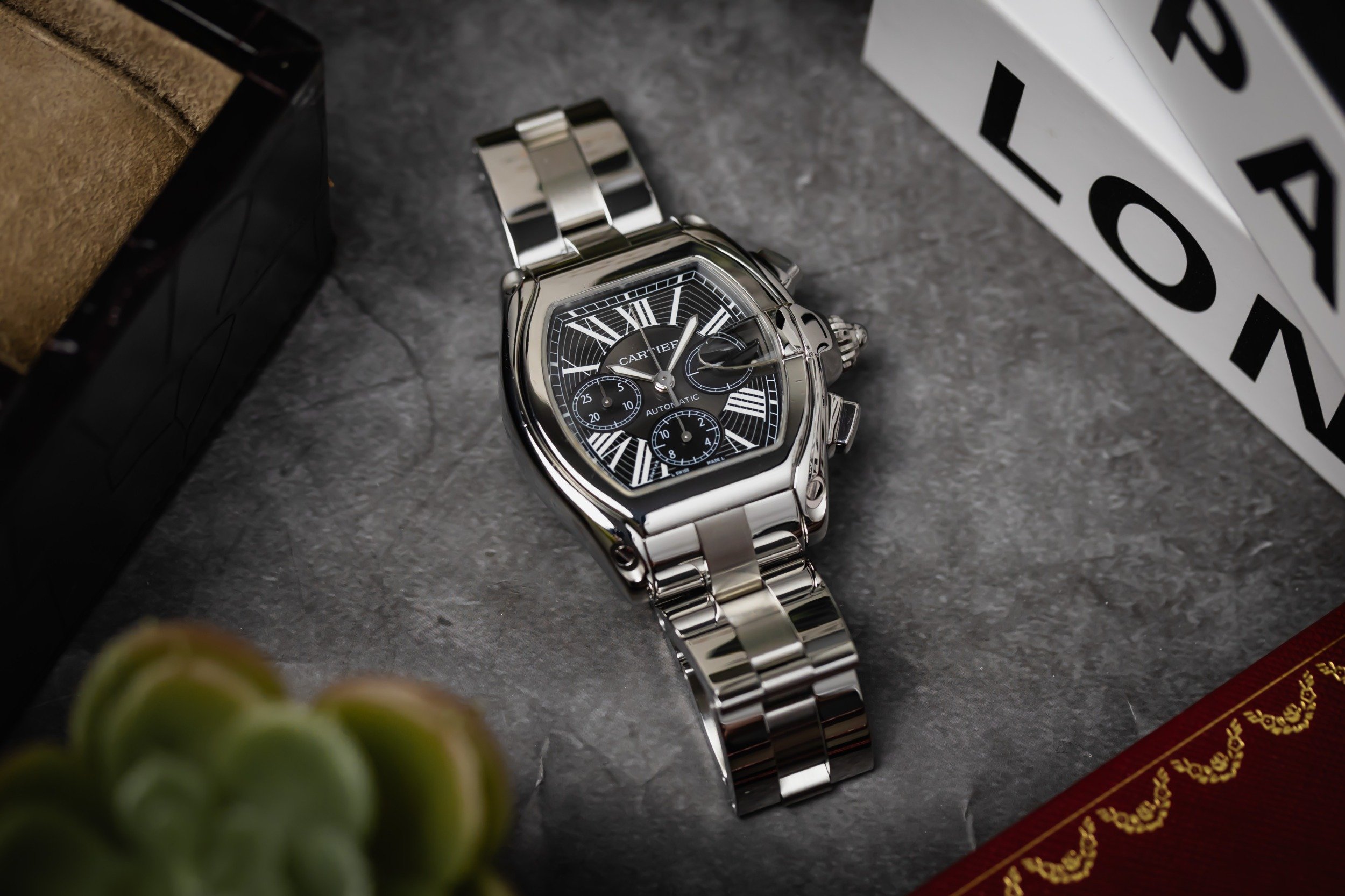 Cartier Roadster 42mm Stainless Steel W62020X6 Circa 2010