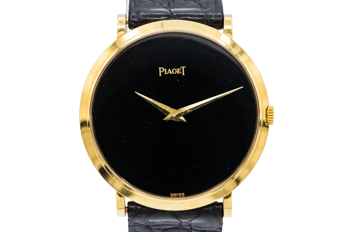 Piaget Classique 31mm 18ct Yellow Gold Black Leather Strap 902