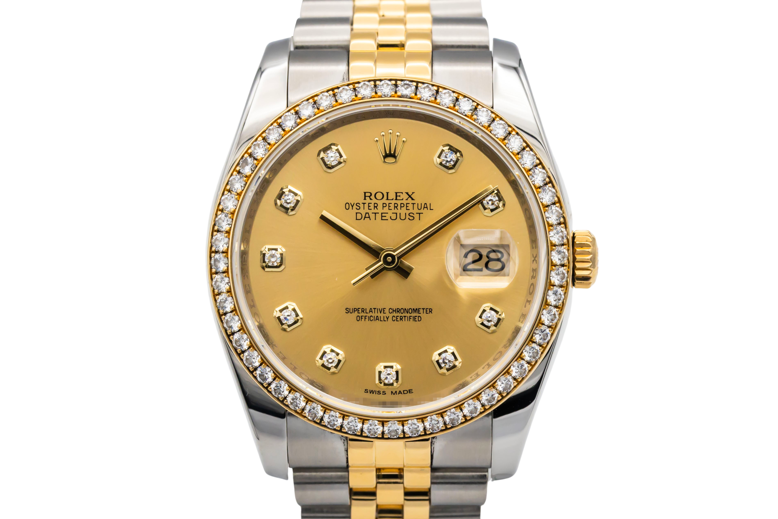 Rolex DateJust 36mm Steel & 18ct Yellow Gold Jubilee 116243 2012