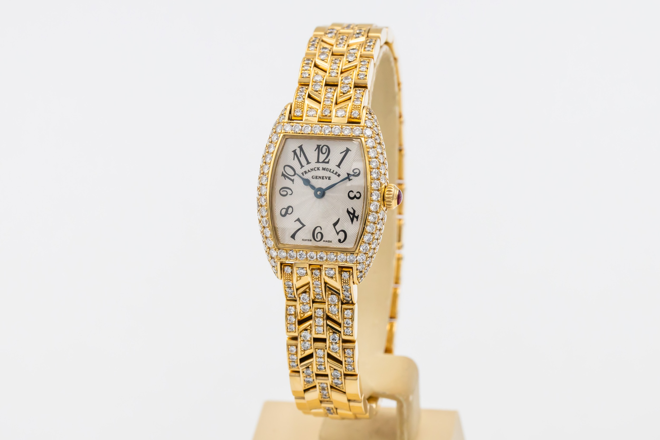 Franck Muller Cintrée Curvex 21mmx19mm 18ct Yellow Gold 2500 QZ D 2001