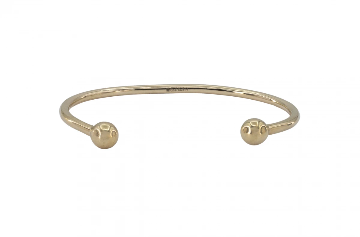 Solid gold sale baby bangle