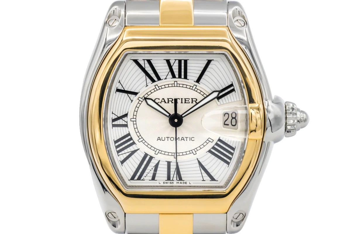 Cartier Roadster 37mm Steel 18ct Yellow Gold Bracelet 2510