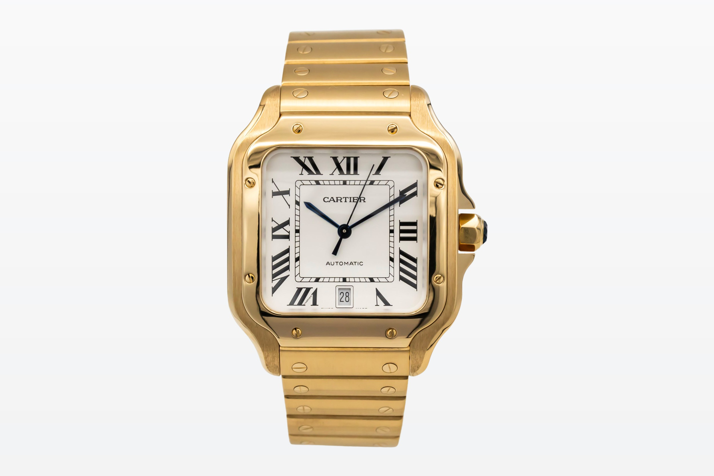 Cartier Santos De Cartier 39.8mm Automatic 18ct Yellow Gold WGSA0029 2018