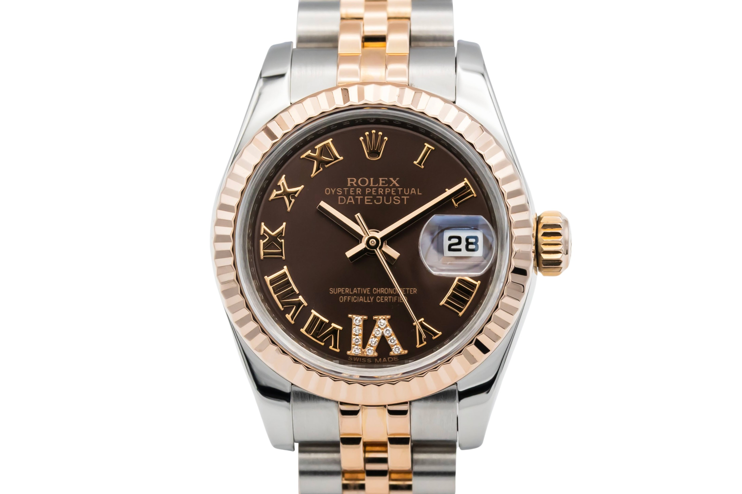 Rolex Lady DateJust 26mm Steel & 18ct Rose Gold Jubilee 179171 2013