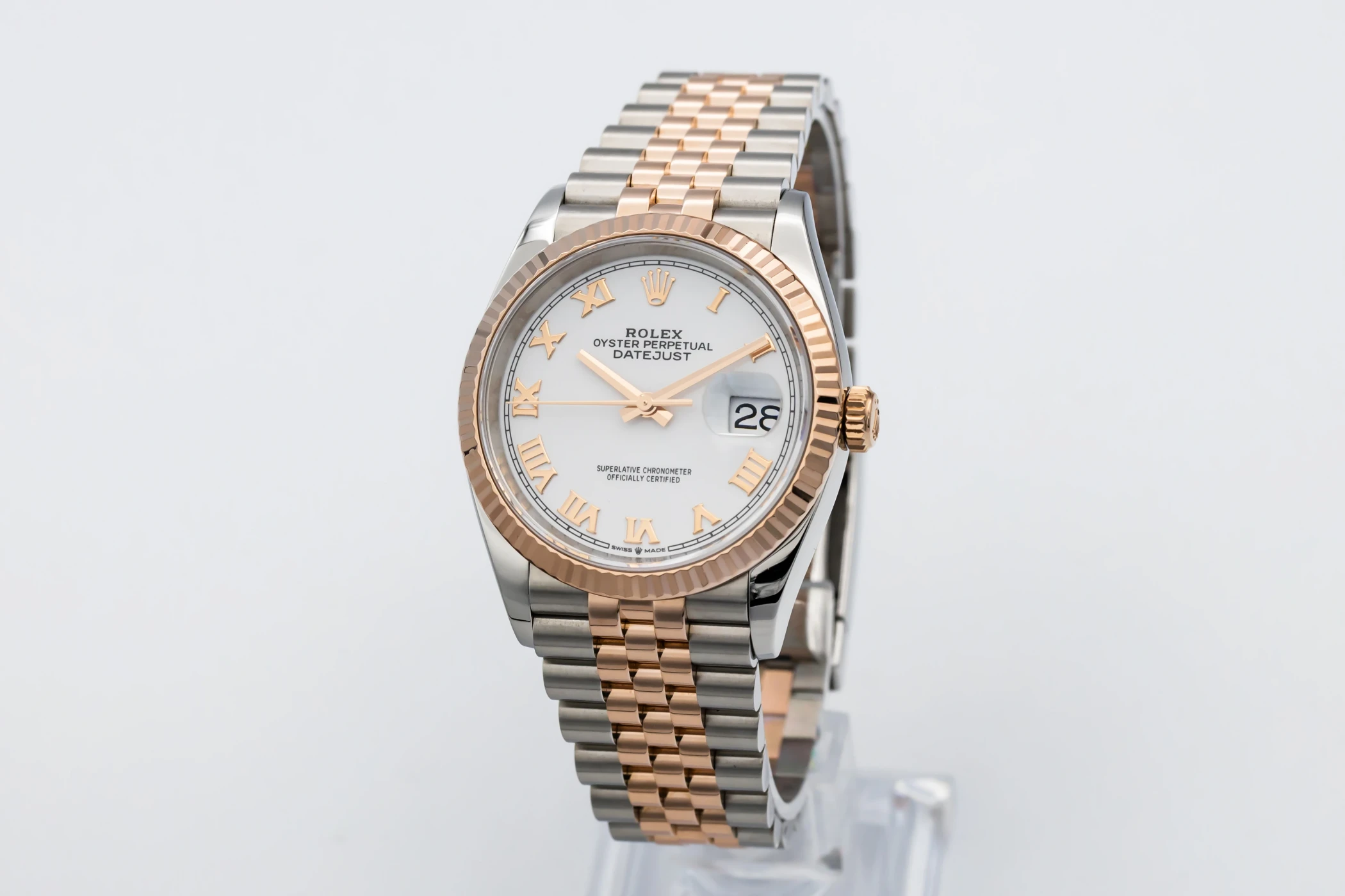 Rolex DateJust 36mm Steel & 18ct Rose Gold Jubilee 126231 2021