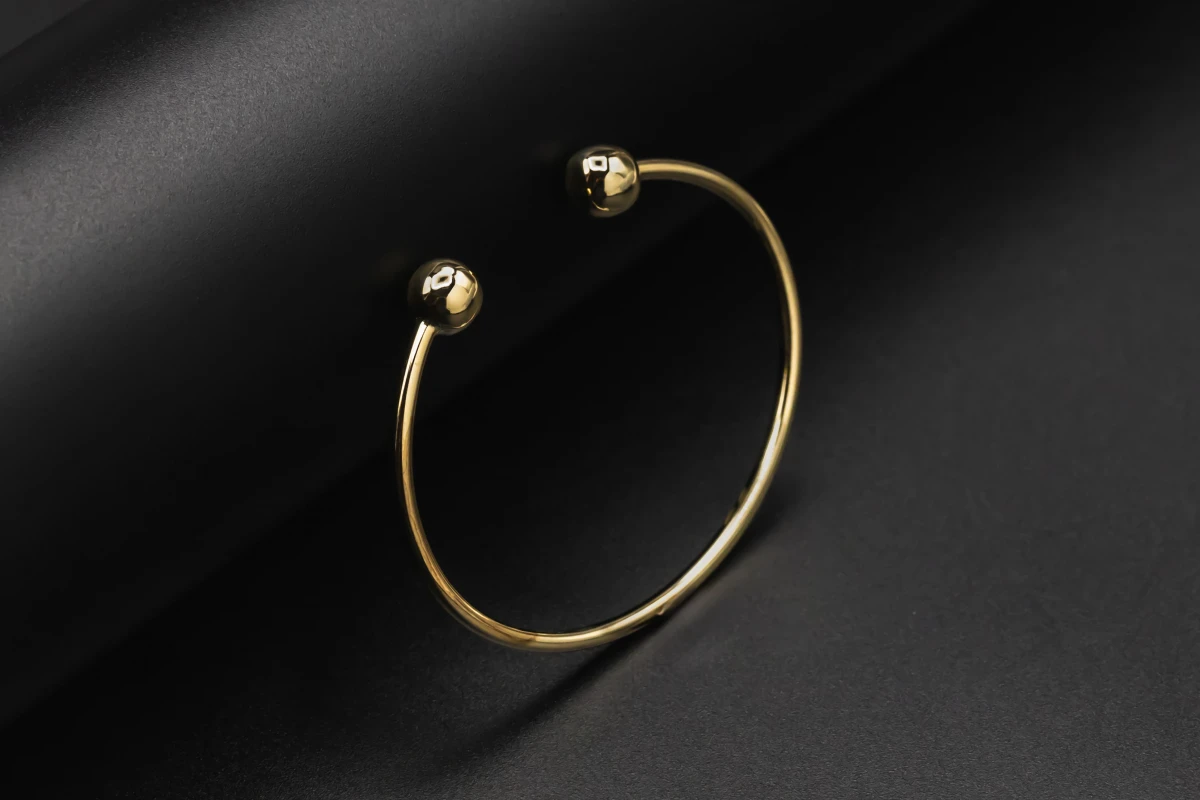 9ct Yellow Gold Torque Childrens Bangle 2g