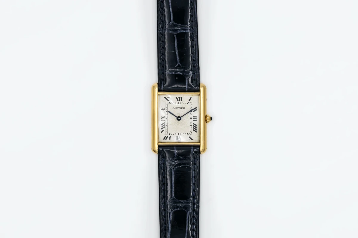 Cartier Tank Quartz 24mm 18ct Yellow Gold Leather 8901