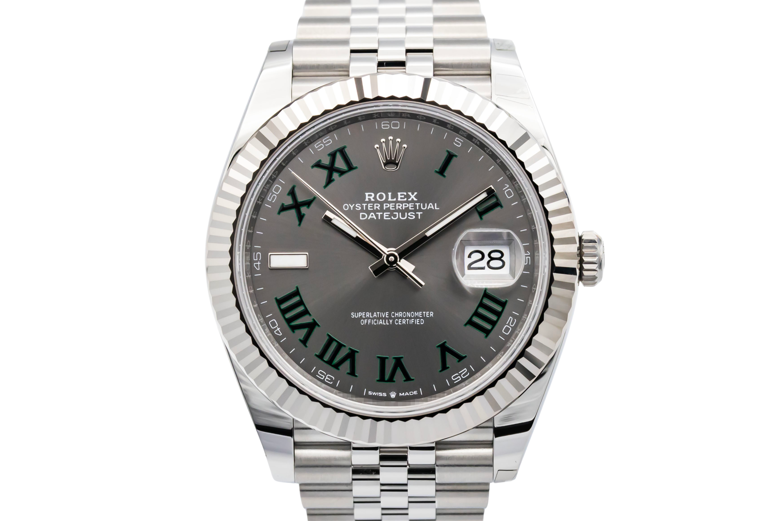 Rolex DateJust 41mm 'Wimbledon' Stainless Steel Jubilee 126334 2026 UNWORN