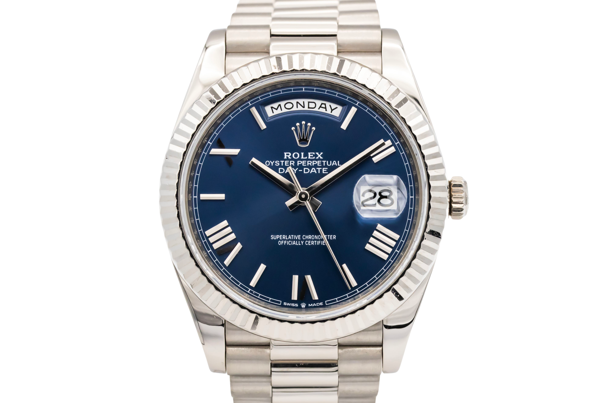 Rolex Day-Date 40mm 18ct White Gold Presidential 228239 2017
