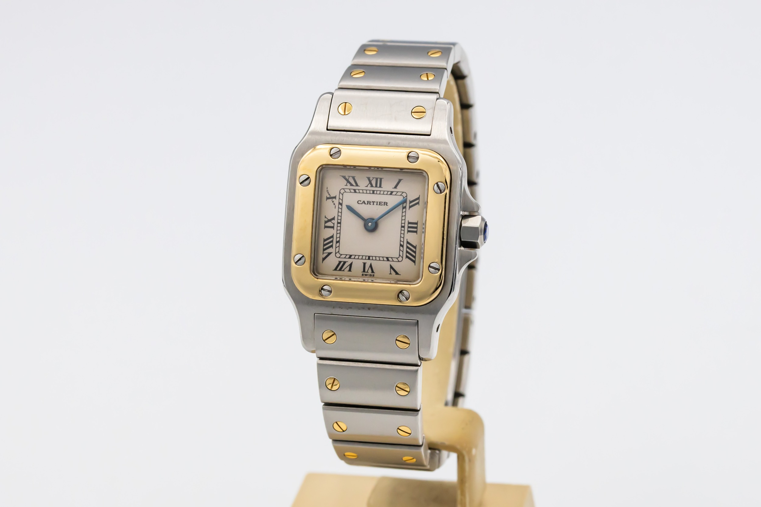 Cartier Santos Galbée 24mm Steel & 18ct Yellow Gold W20012C4 Circa 2000s