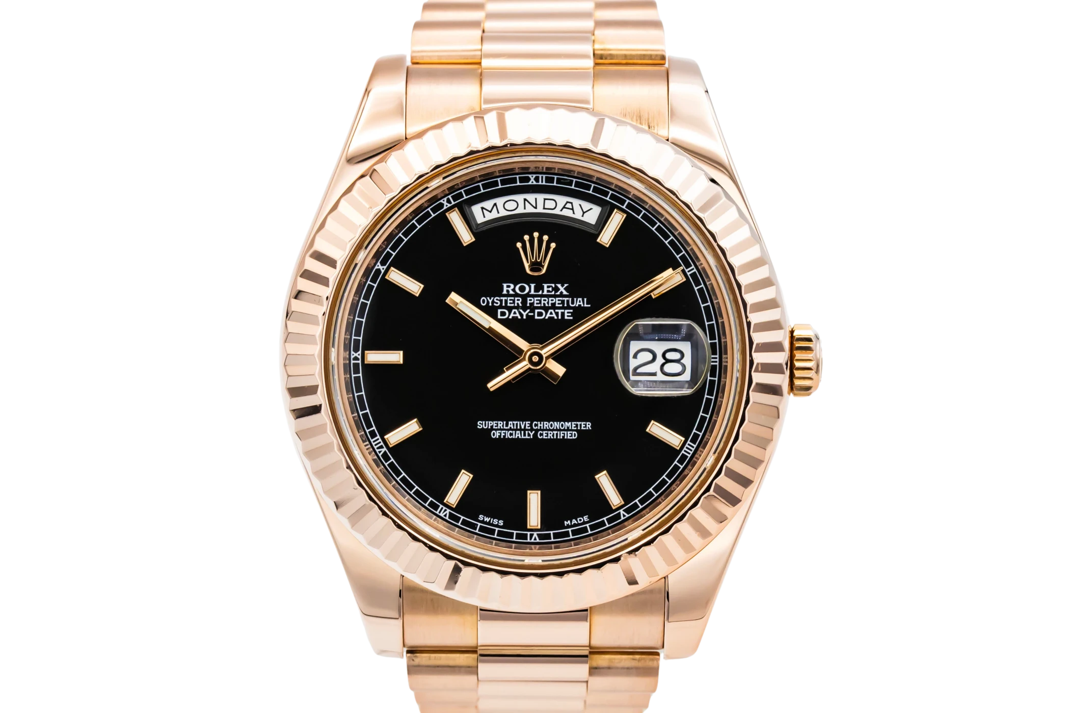 Rolex Day-Date II 41mm 18ct Rose Gold Presidential 218235 Circa 2014