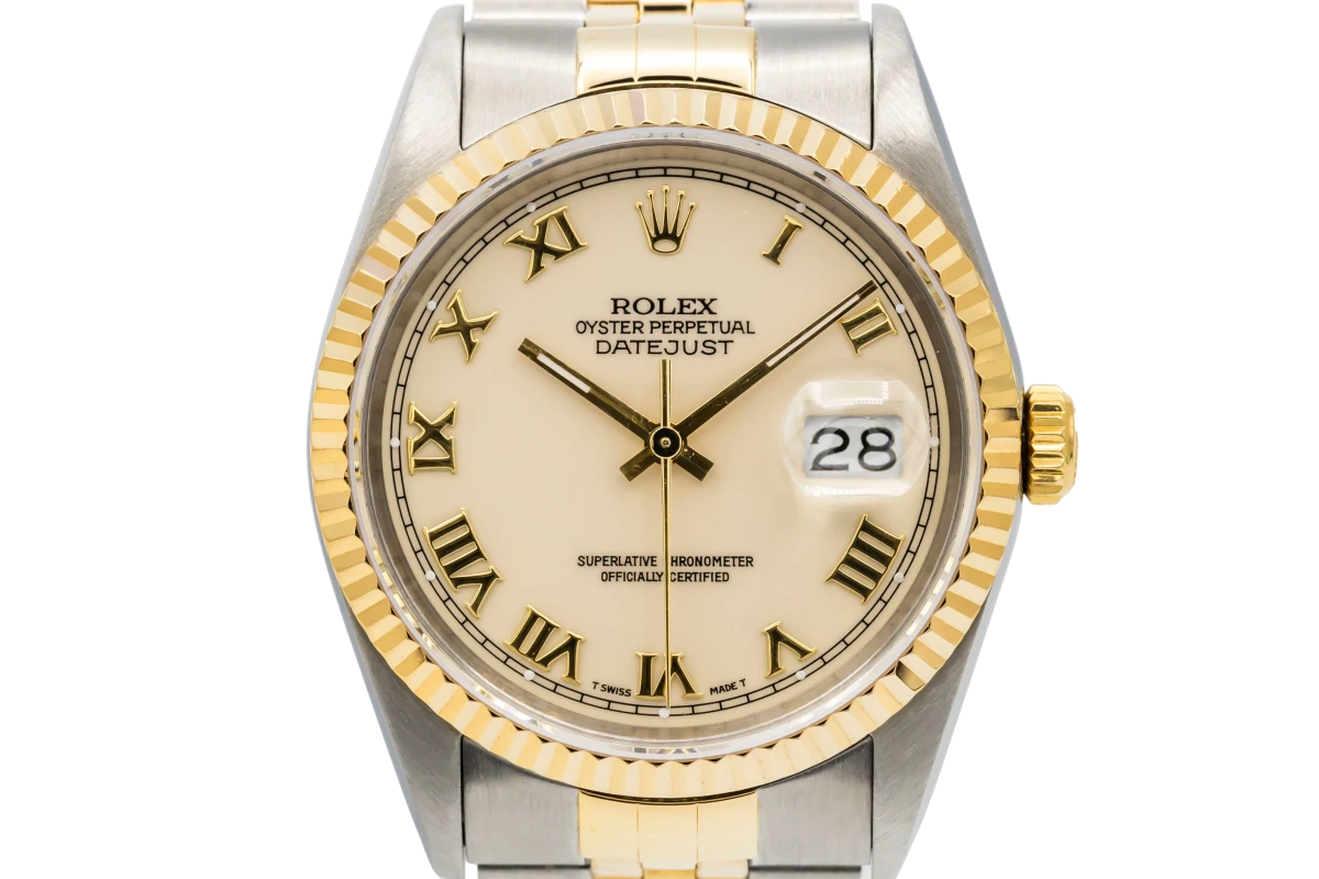 Rolex DateJust 36mm Steel & 18ct Yellow Gold Jubilee 16233 1991